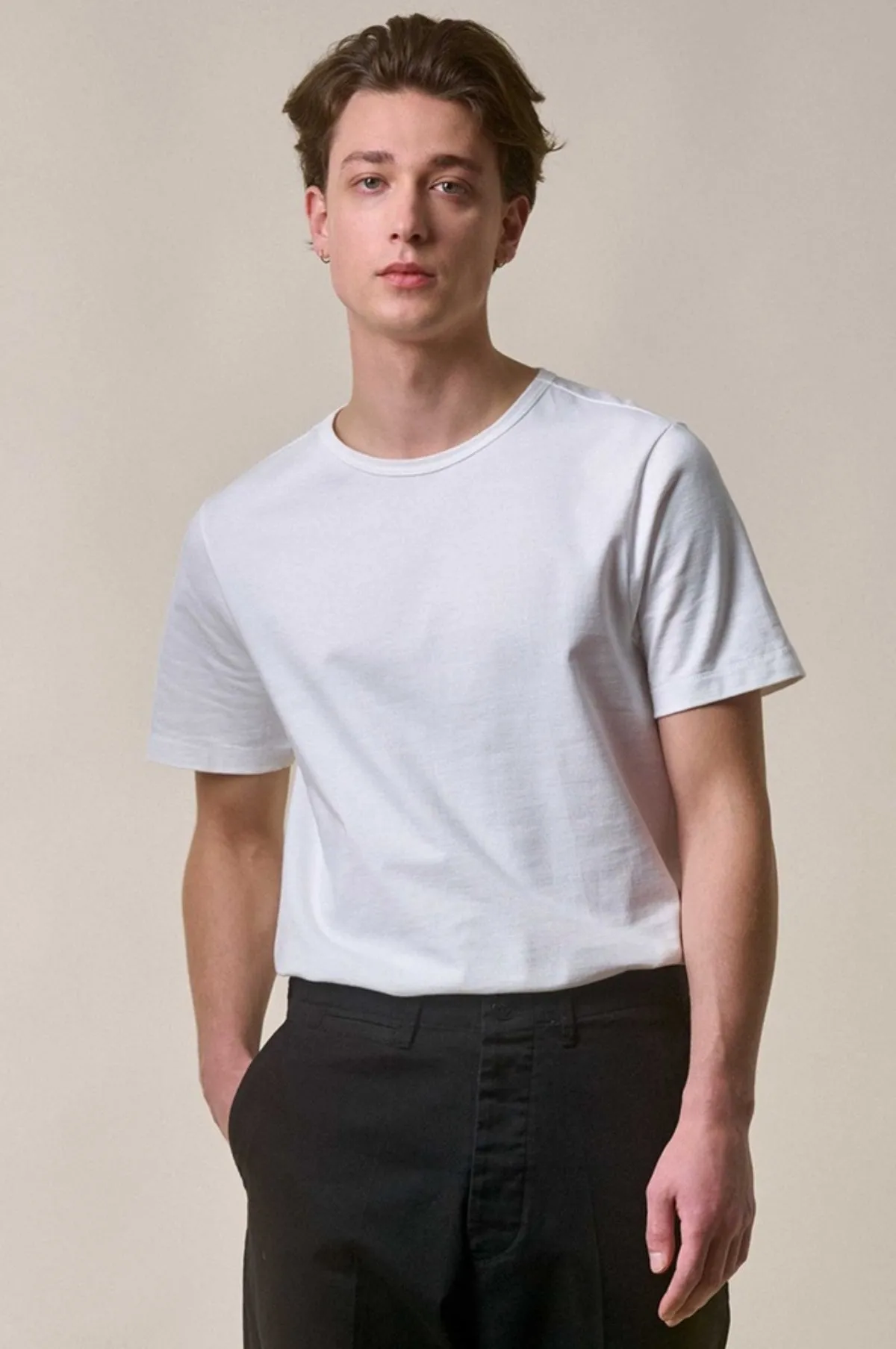 215 Loopwheel T-Shirt 8.6oz White