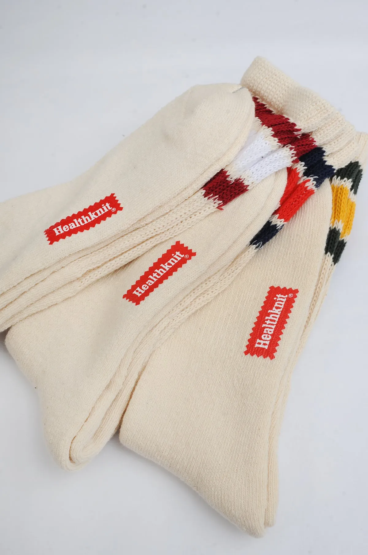 3-Pack Off-White Multi Bright Stripe Socks