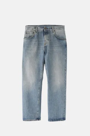 5 Pocket Jean Bleach Wash Indigo