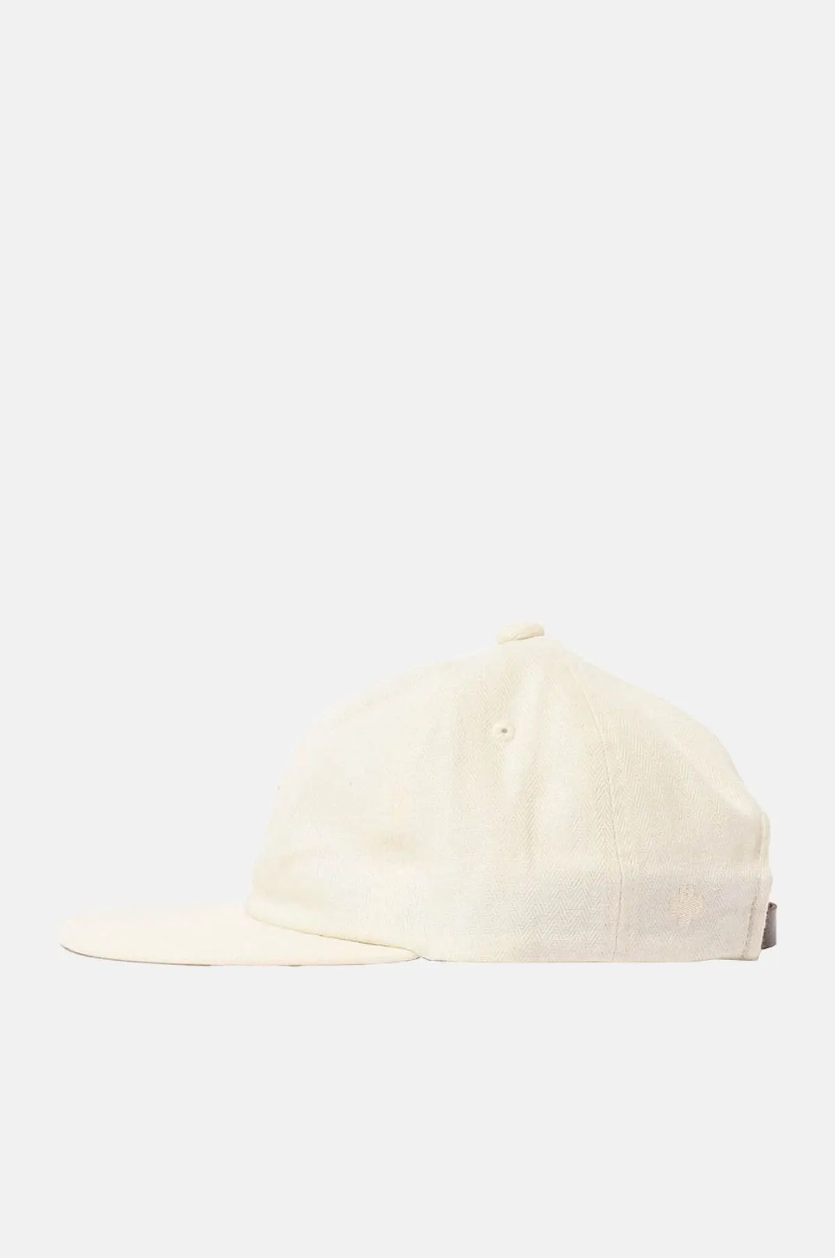 6 Panel Herringbone Cap Ivory