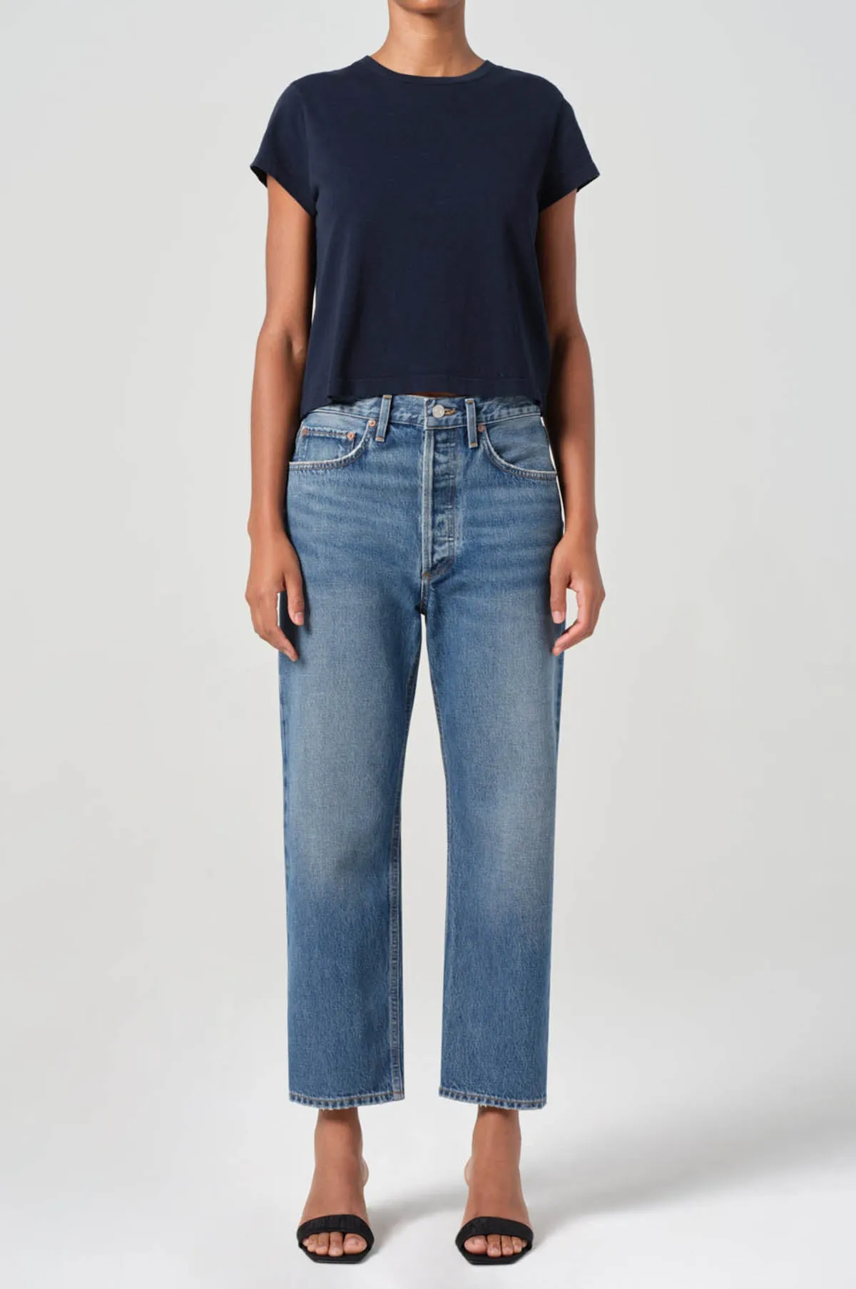90's Crop M/R Loose Straight Essence