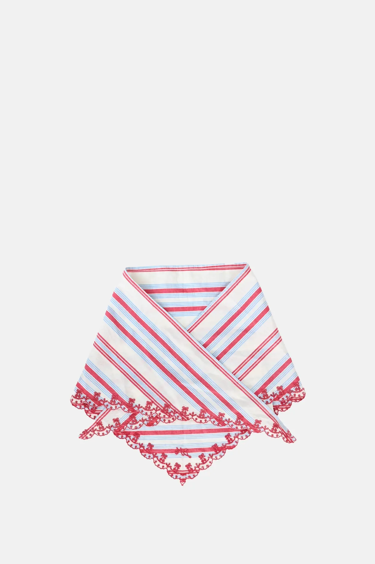 Amaya Headscarf Cherry Business Stripe Red