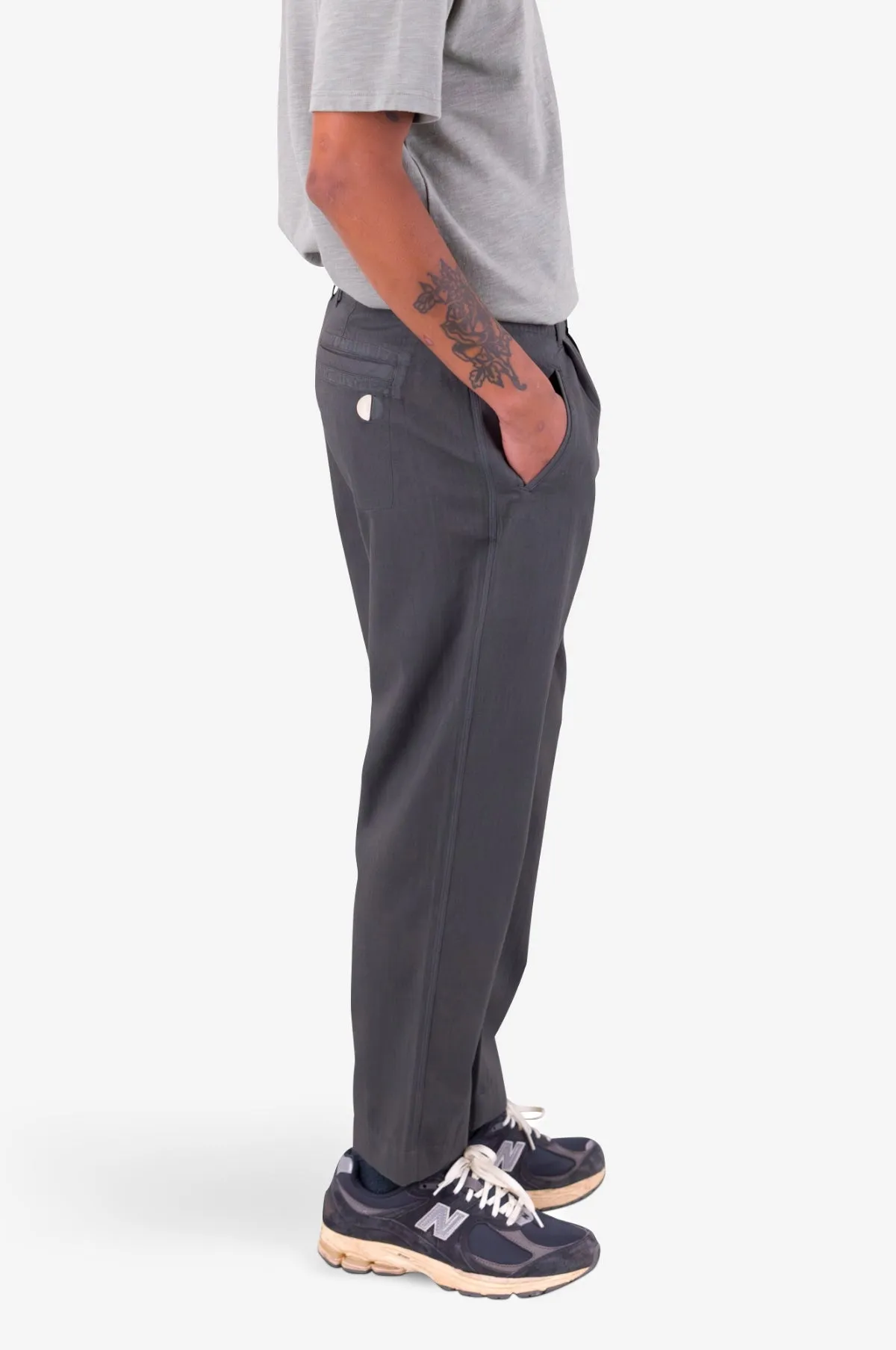 Assembly Pant Soft Black Herringbone