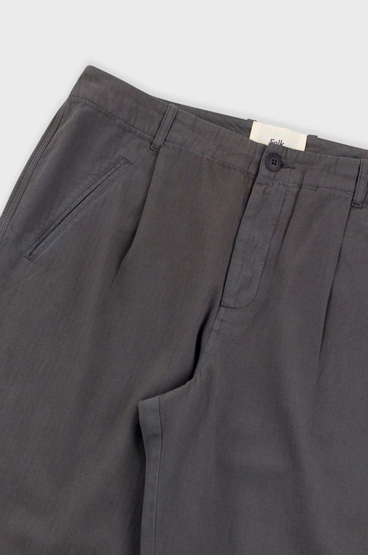 Assembly Pant Soft Black Herringbone
