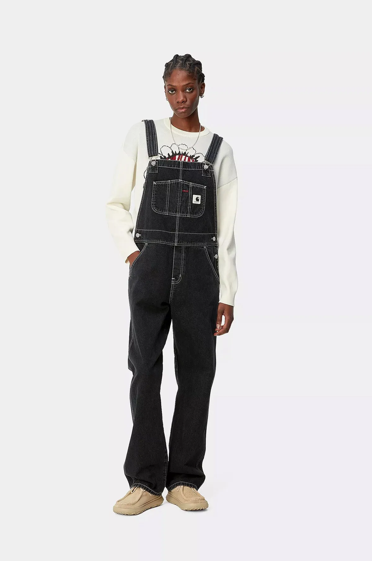 Bib Overall Straight Black