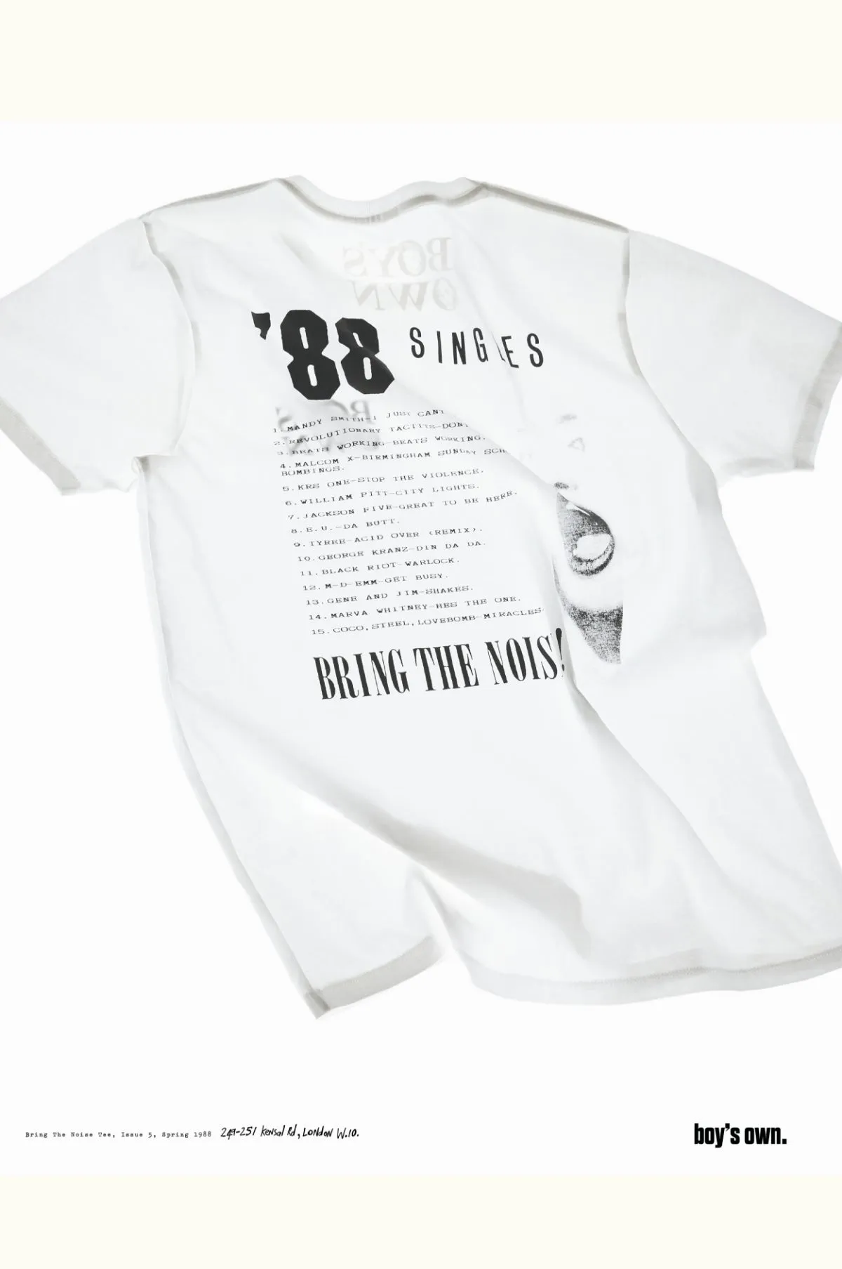 Bring The Noise Print Tee White