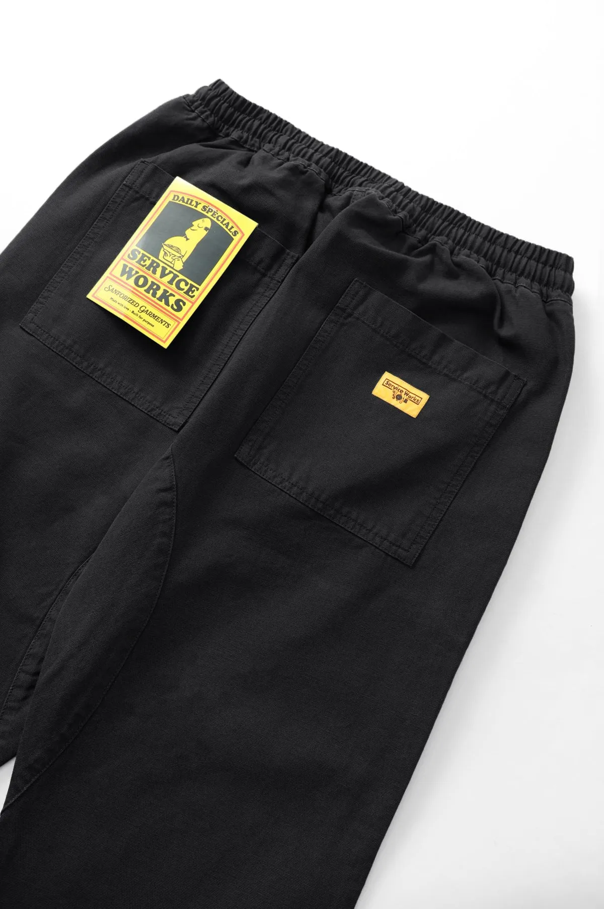 Canvas Chef Pants Black