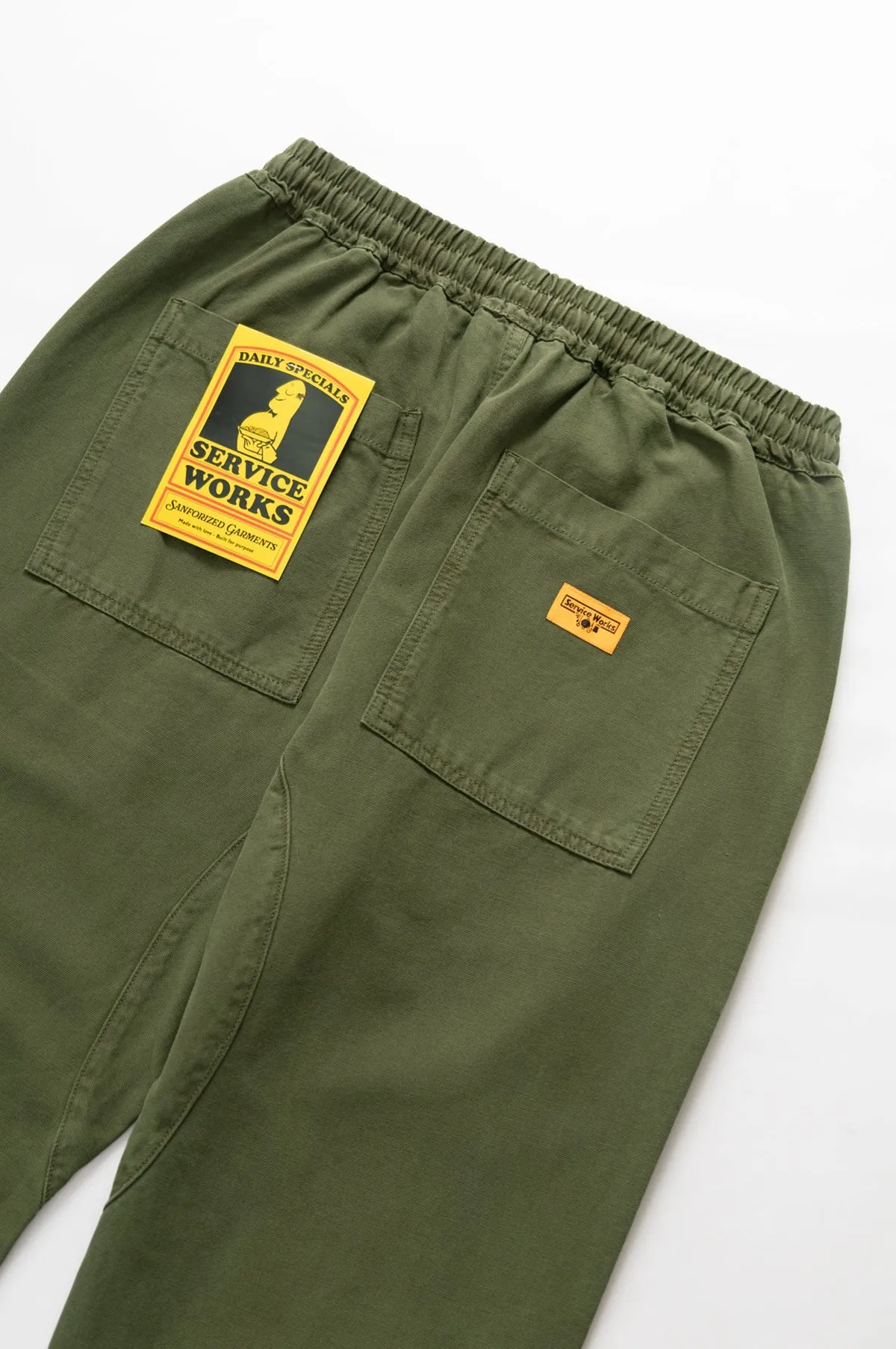 Canvas Chef Pants Olive