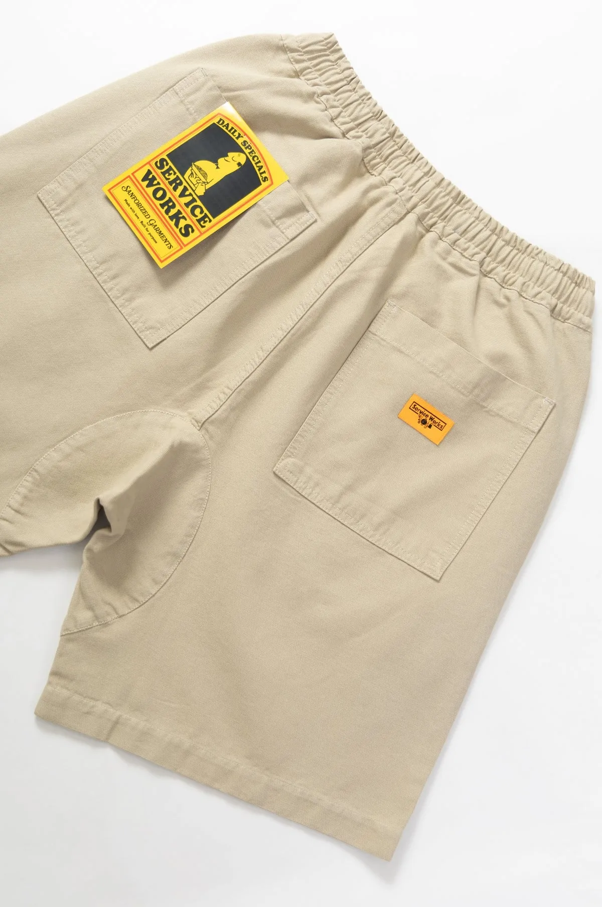 Canvas Chef Shorts Khaki