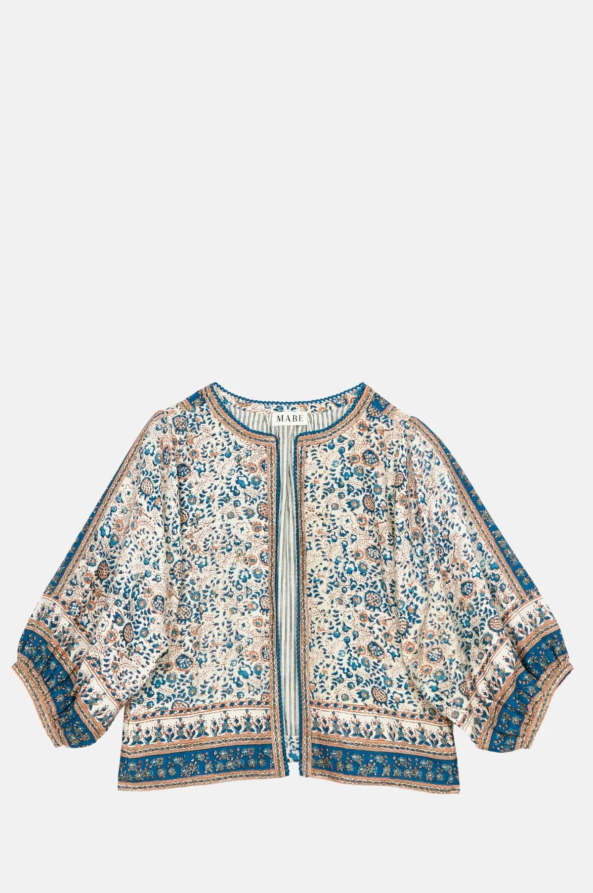 Cass Print Jacket Navy