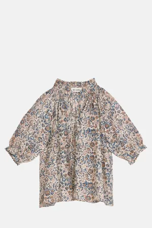Cass Print L/S Top Navy