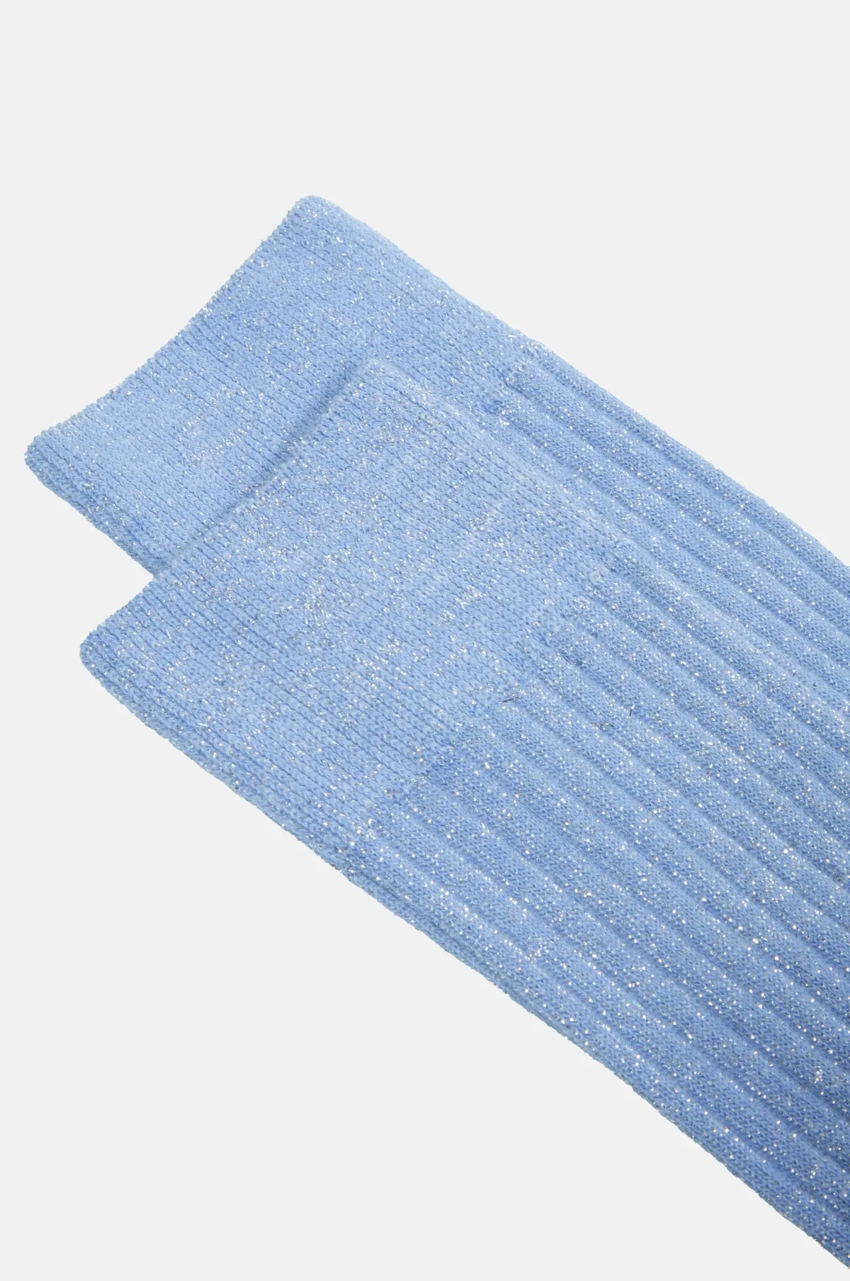Cherry Short Socks Light Blue