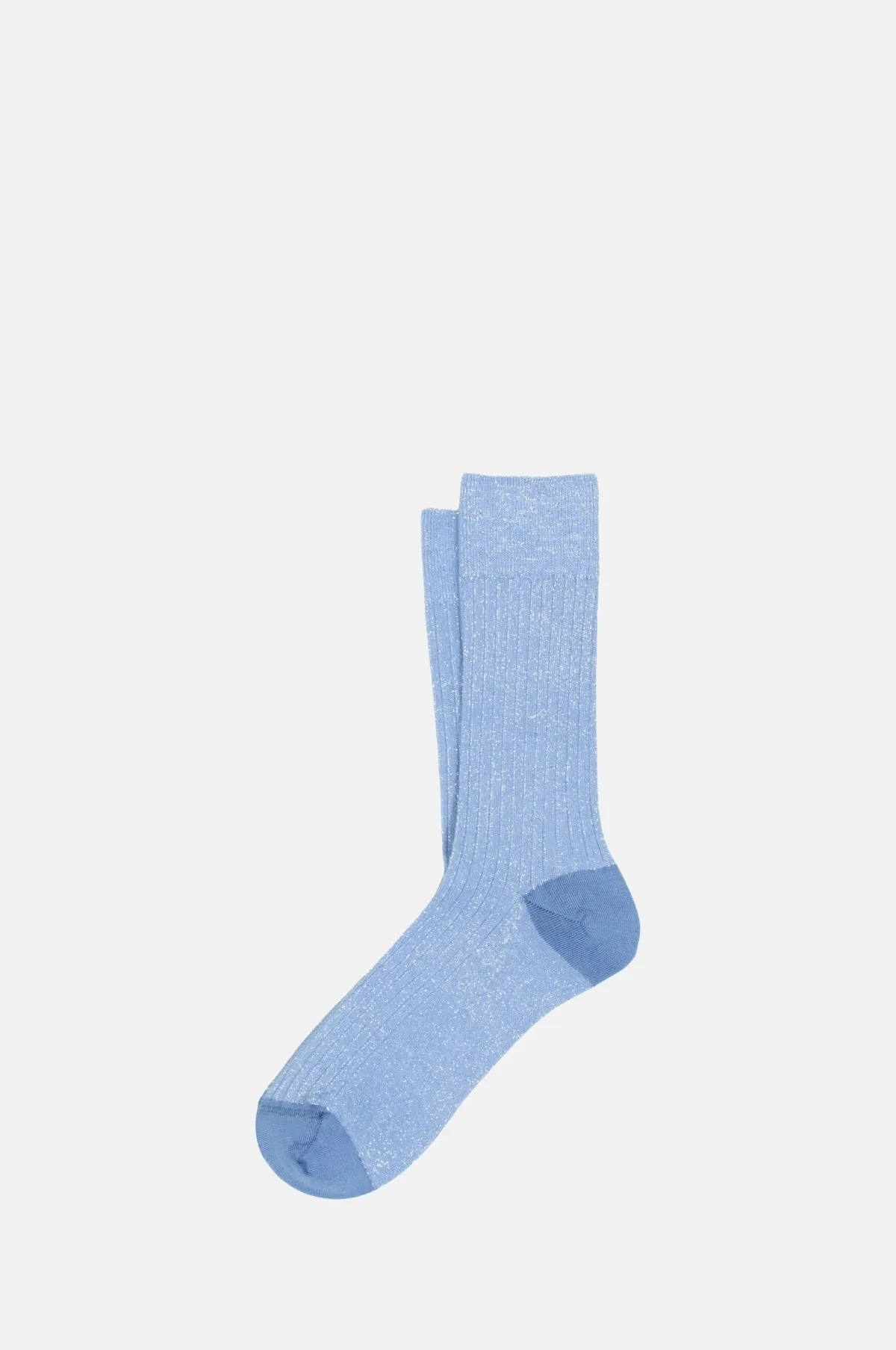 Cherry Short Socks Light Blue