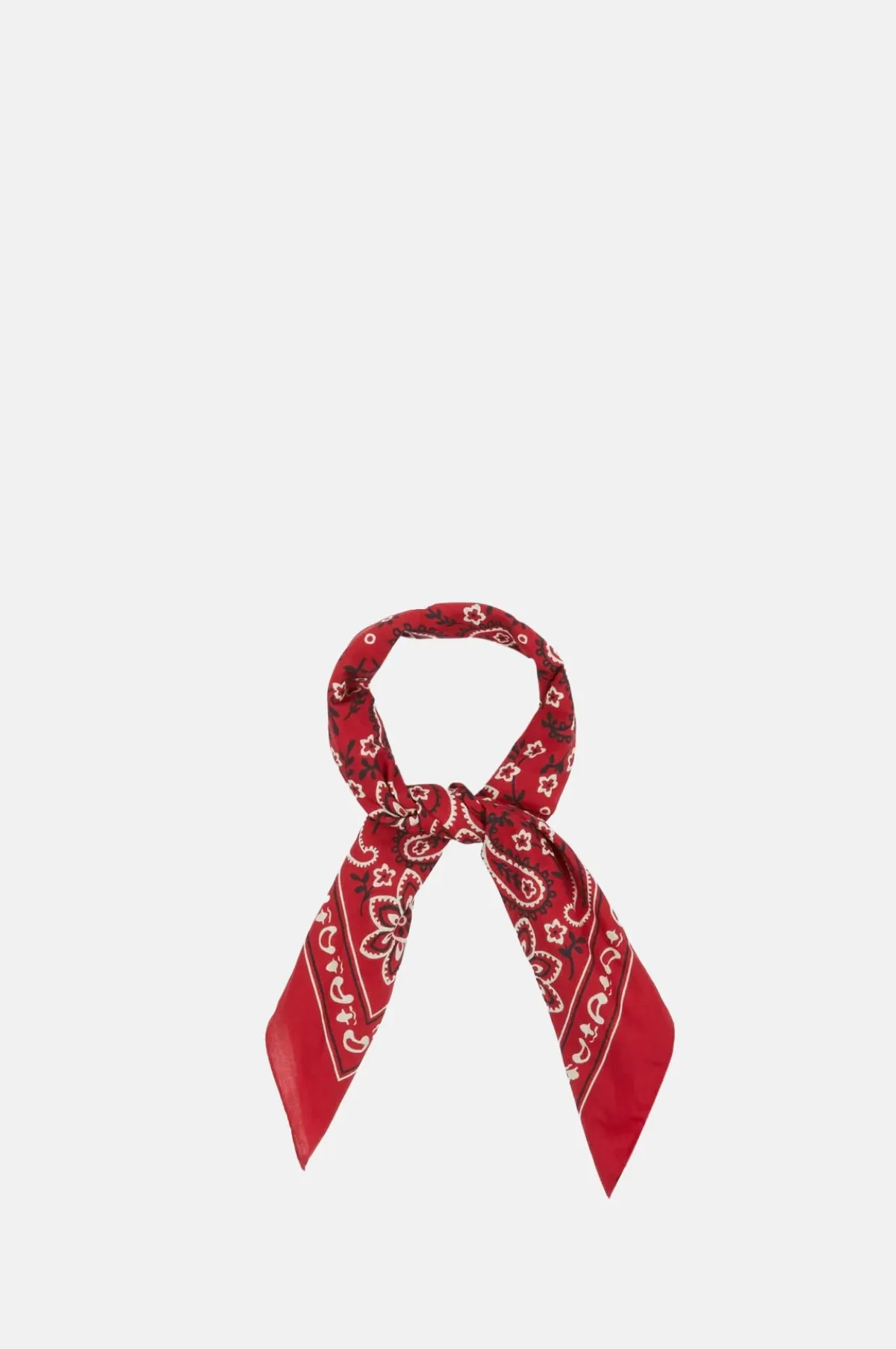 Classic Paisley Bandana Red