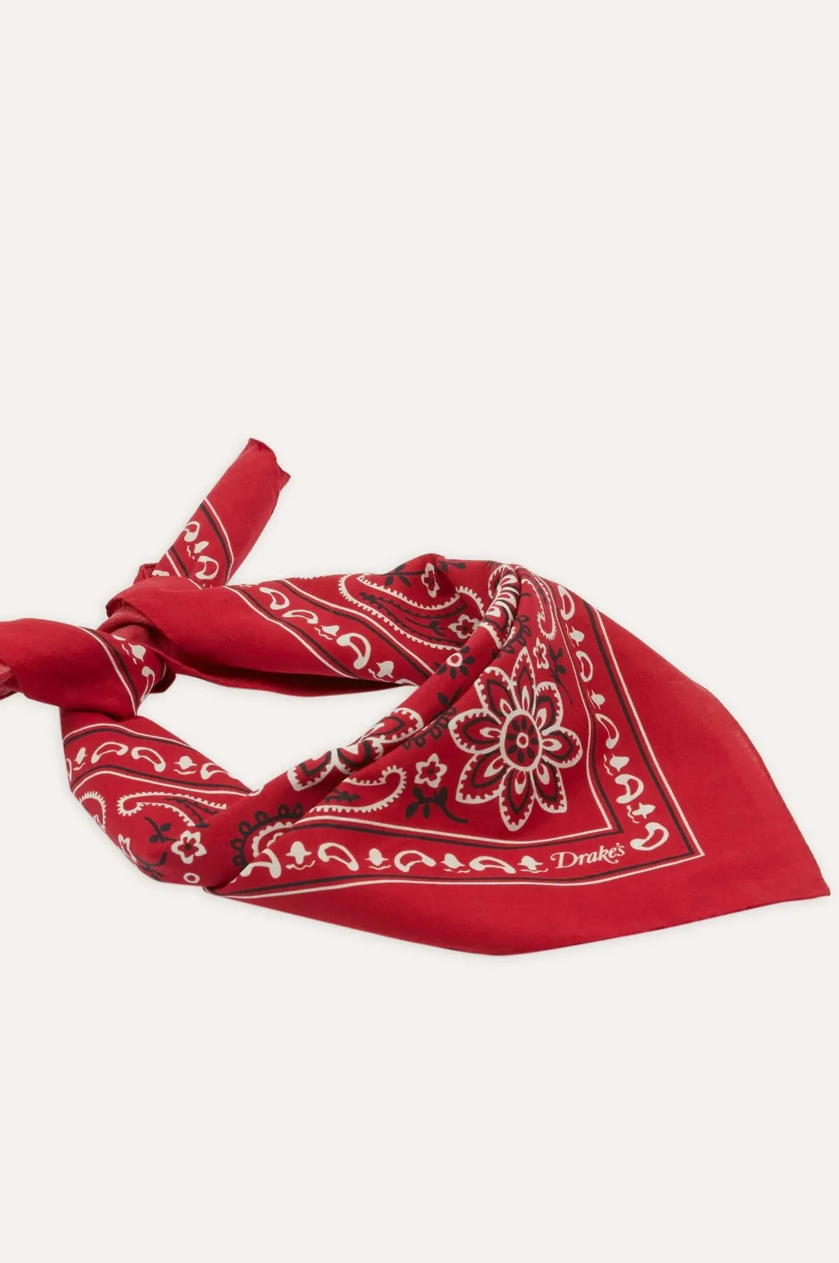 Classic Paisley Bandana Red