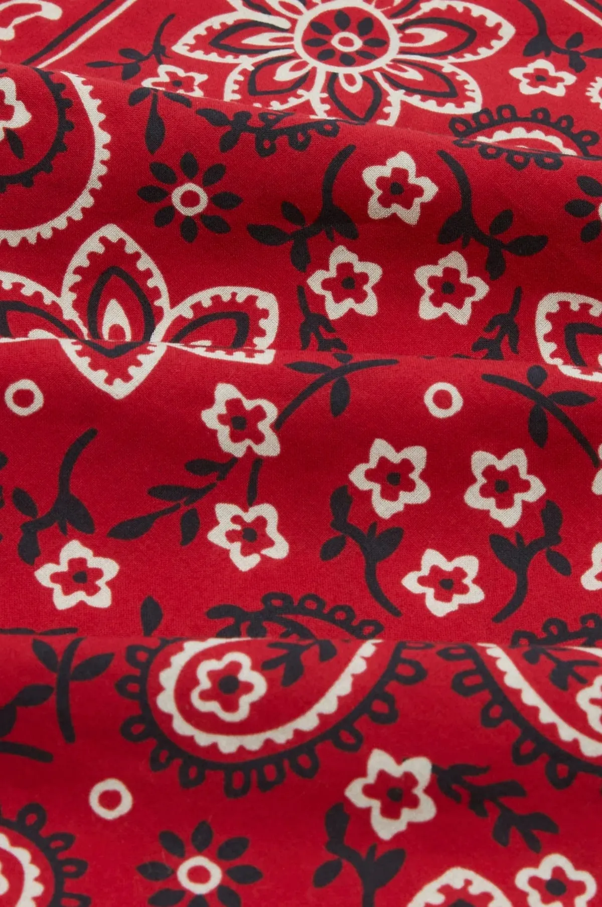 Classic Paisley Bandana Red