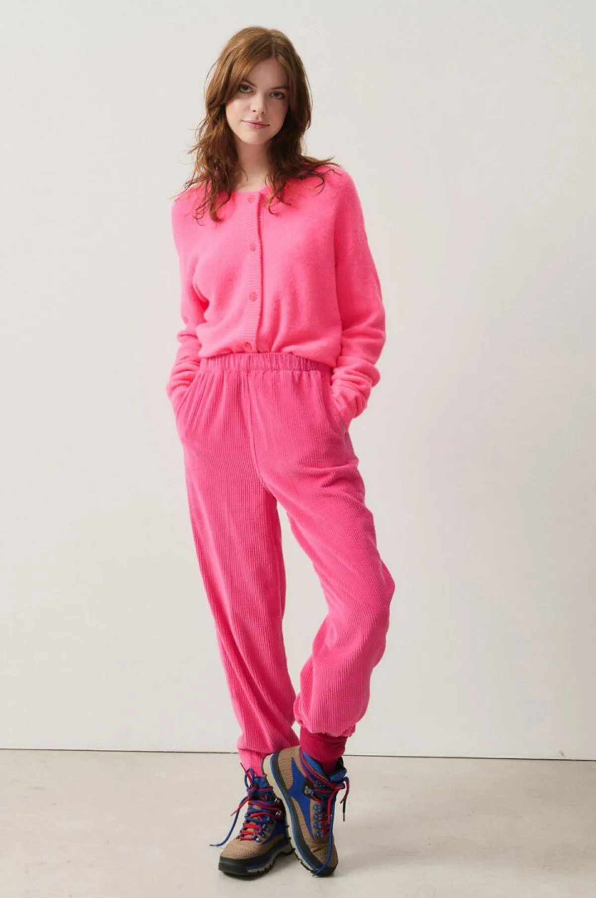 Damsville Cardigan Rose Fluo