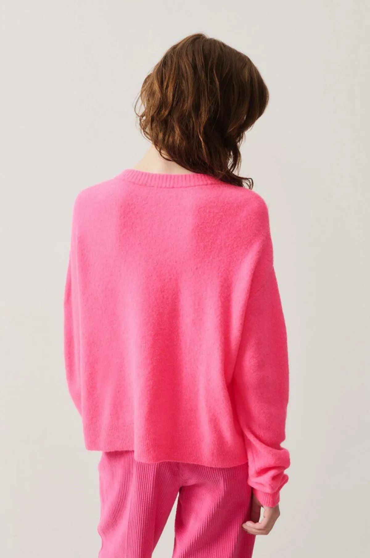 Damsville Cardigan Rose Fluo