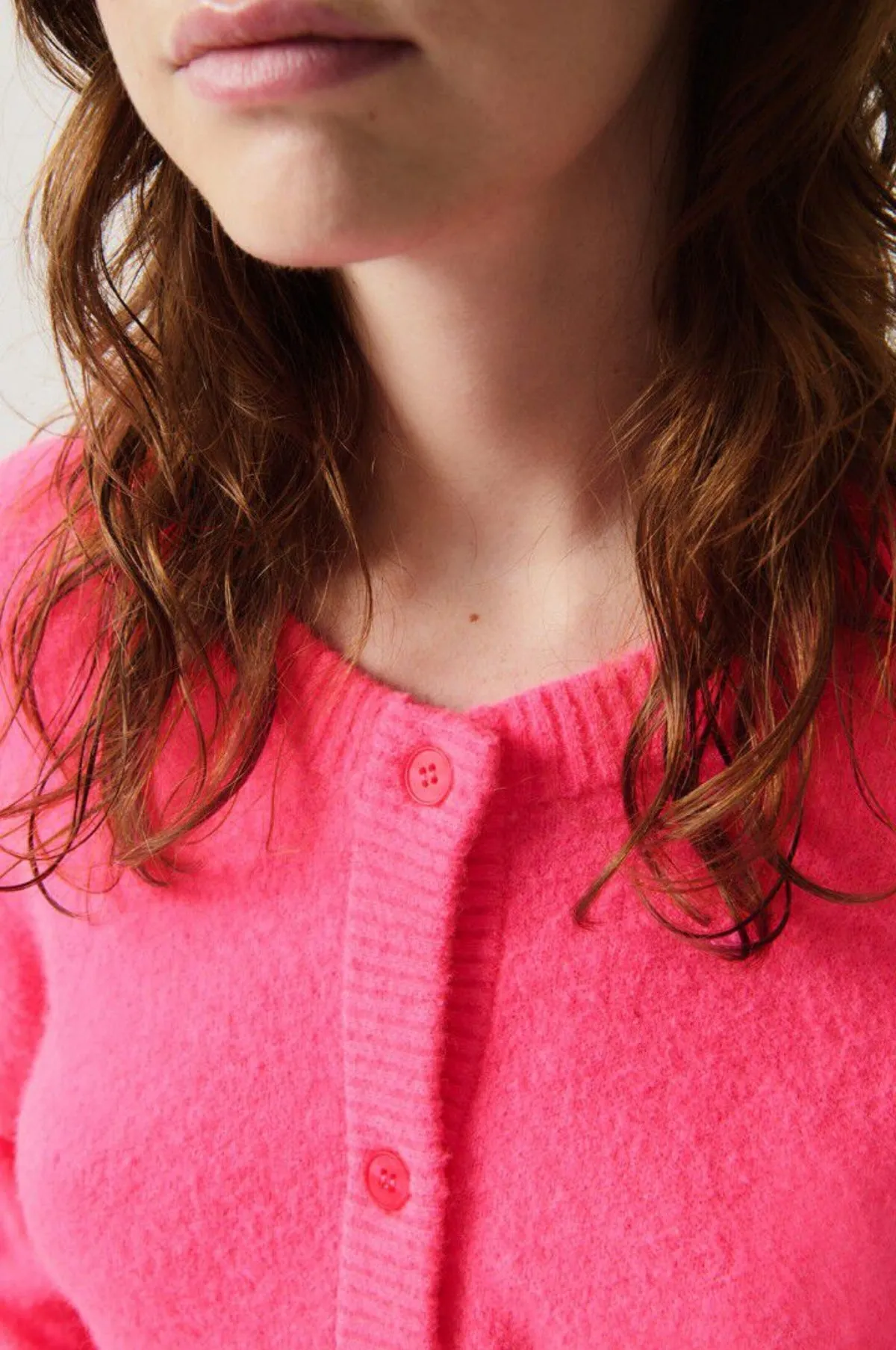 Damsville Cardigan Rose Fluo