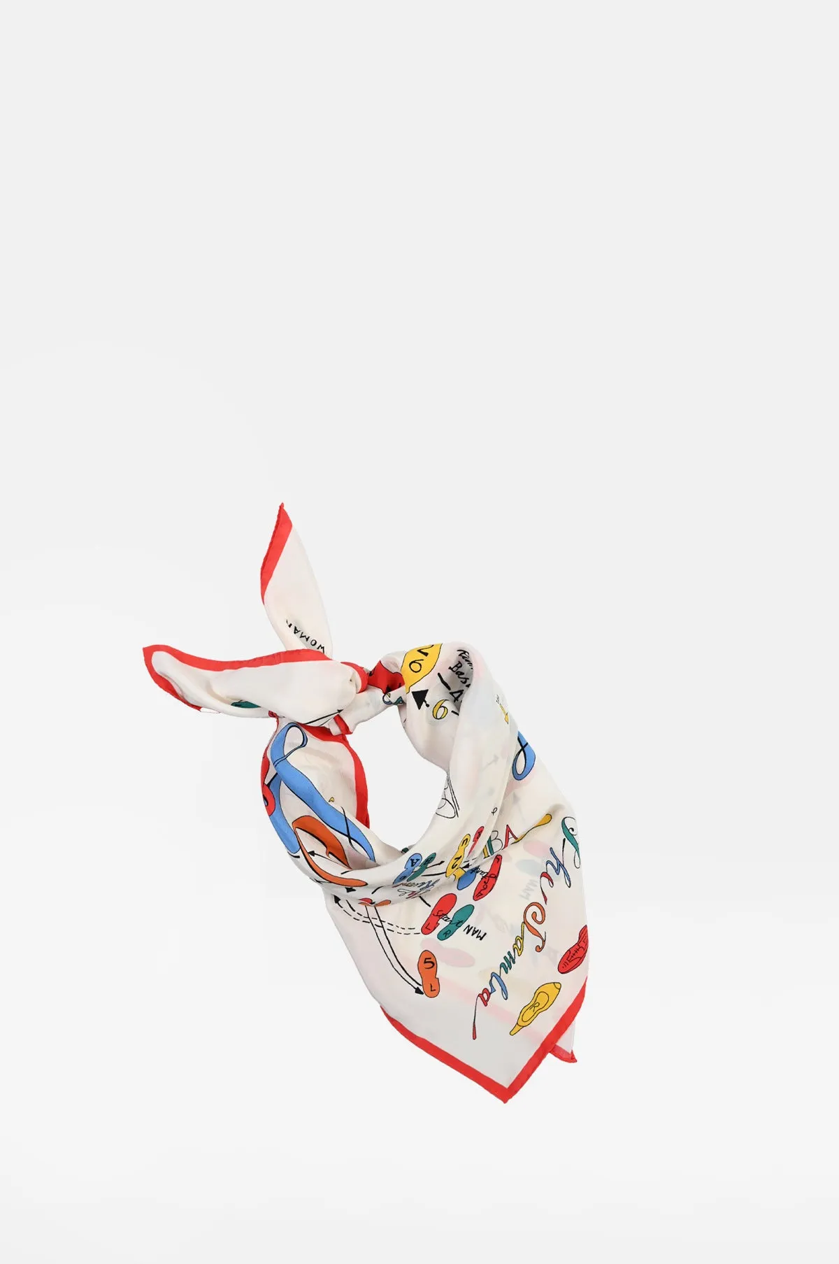 Dance Steps Bandana Red & White