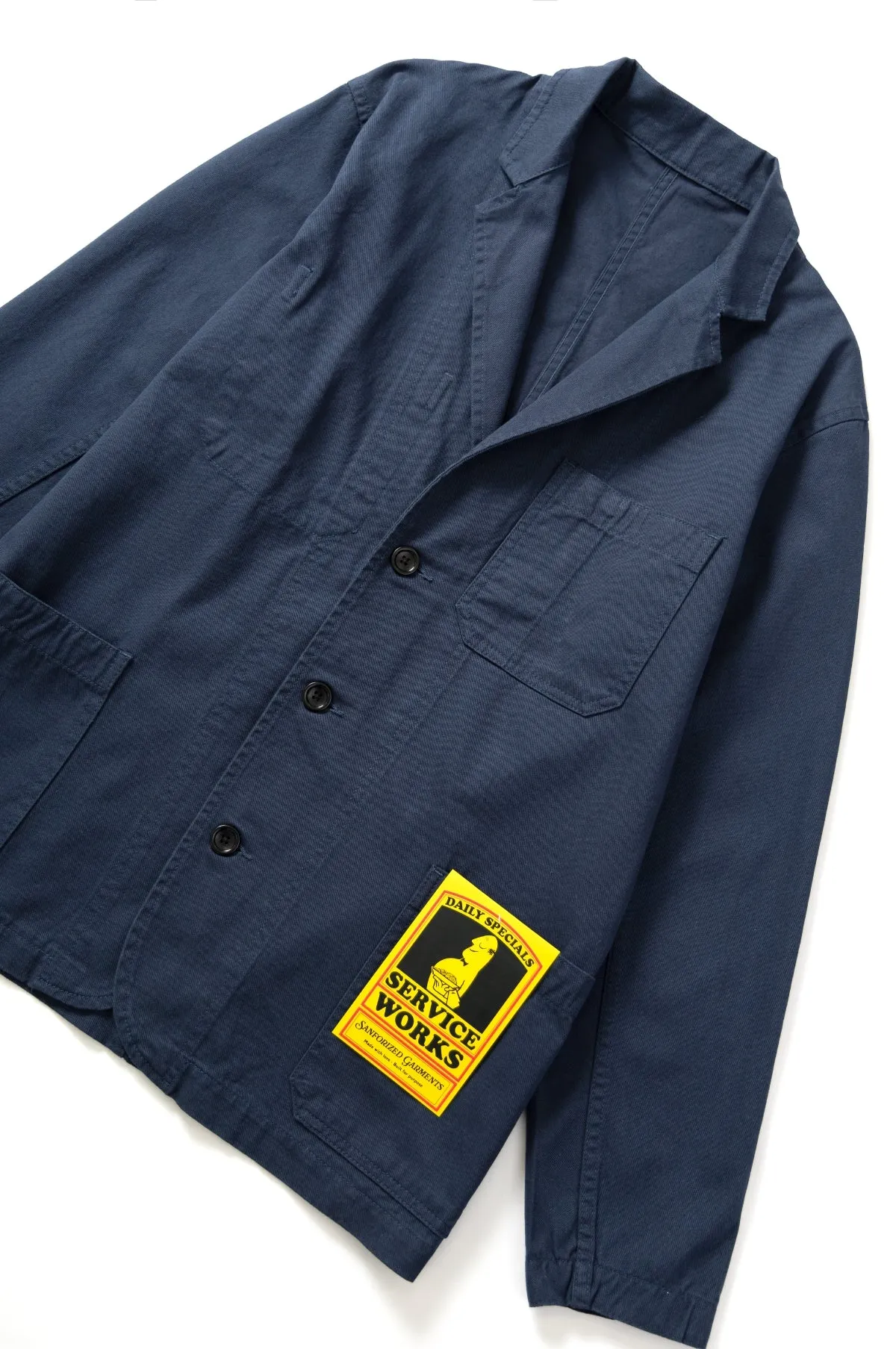 Drill Server Suit Jacket Navy
