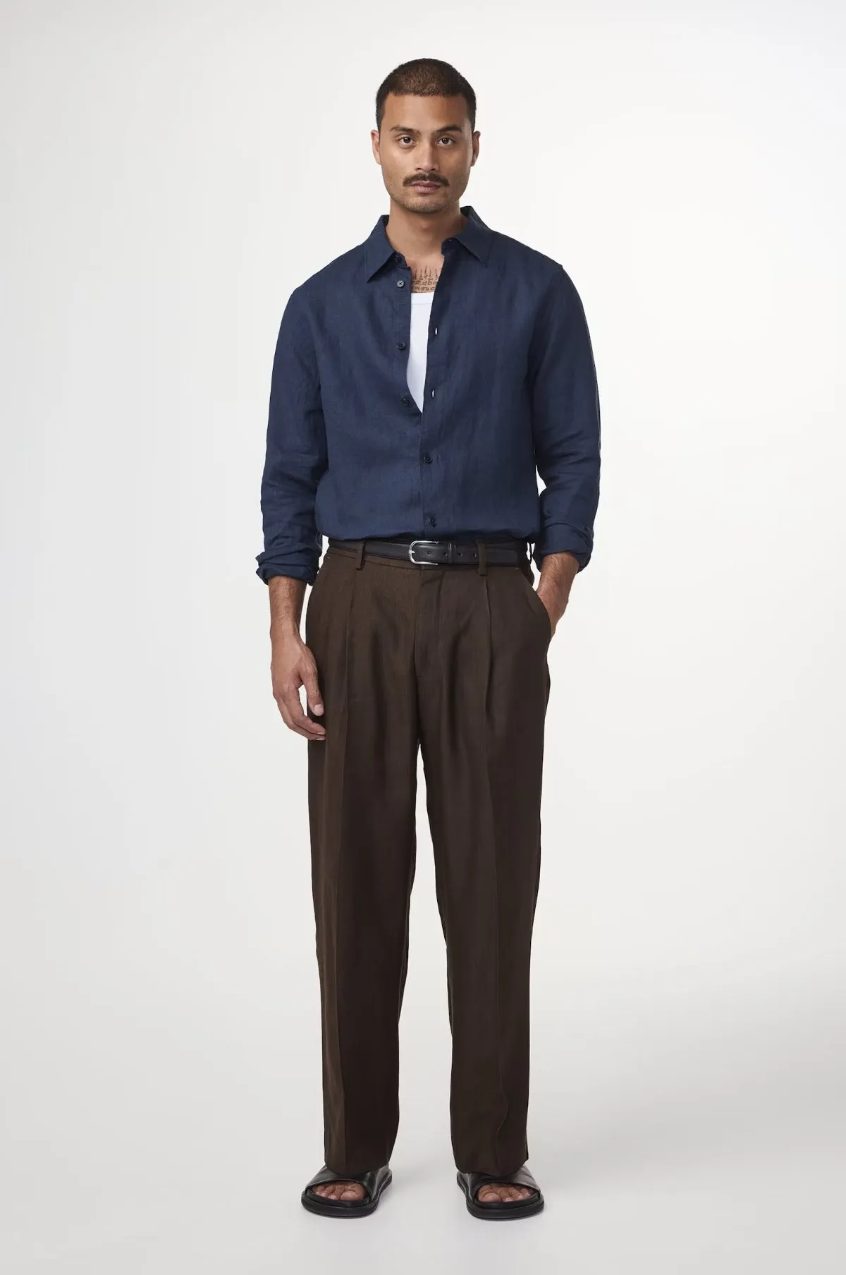 Enzo Shirt Navy Blue