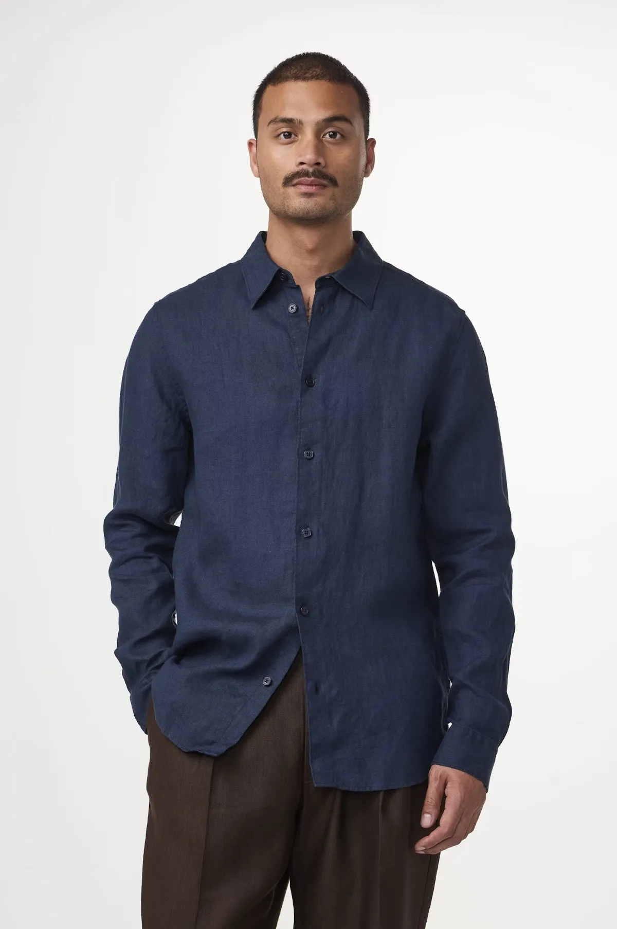 Enzo Shirt Navy Blue
