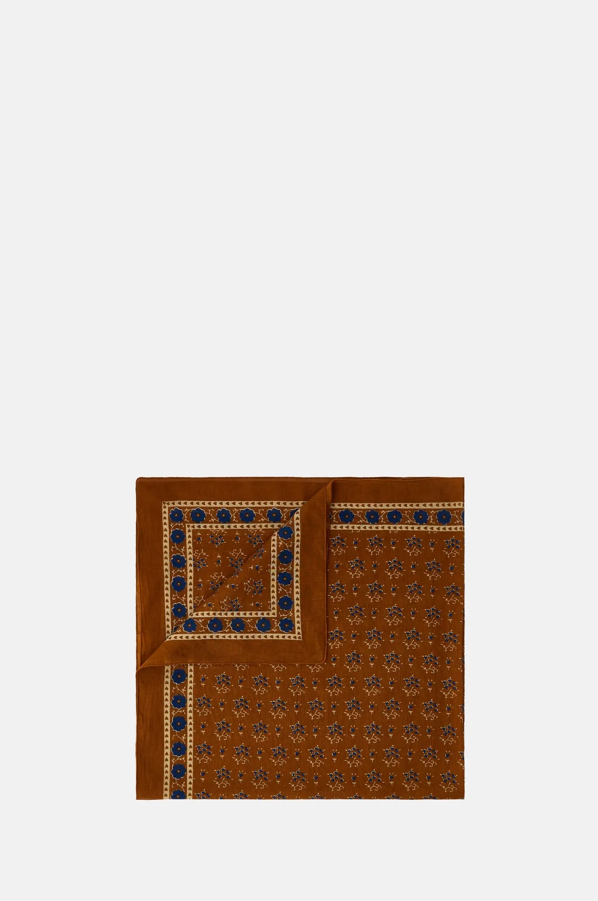 Foulard Classiq Scarf Terre Battue/Bleu