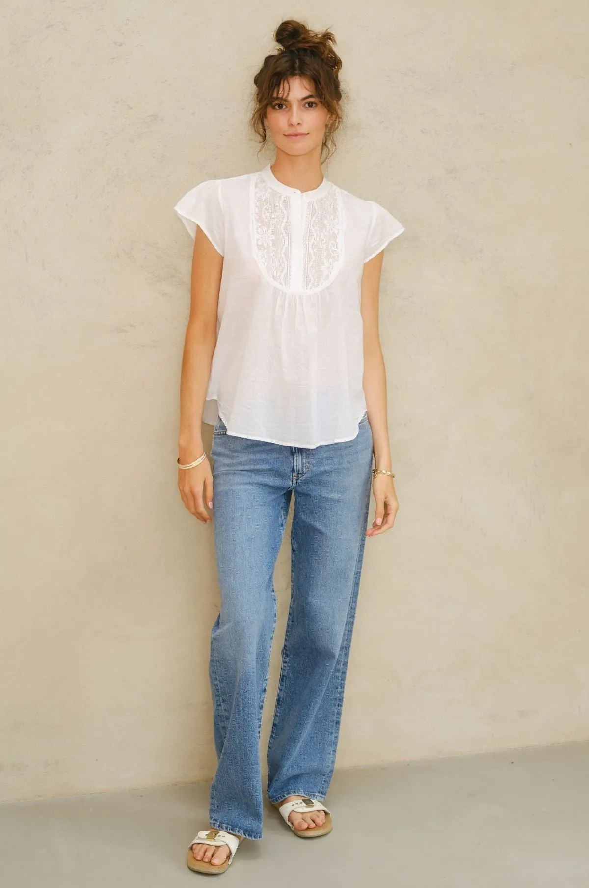 Freya Lace Top White