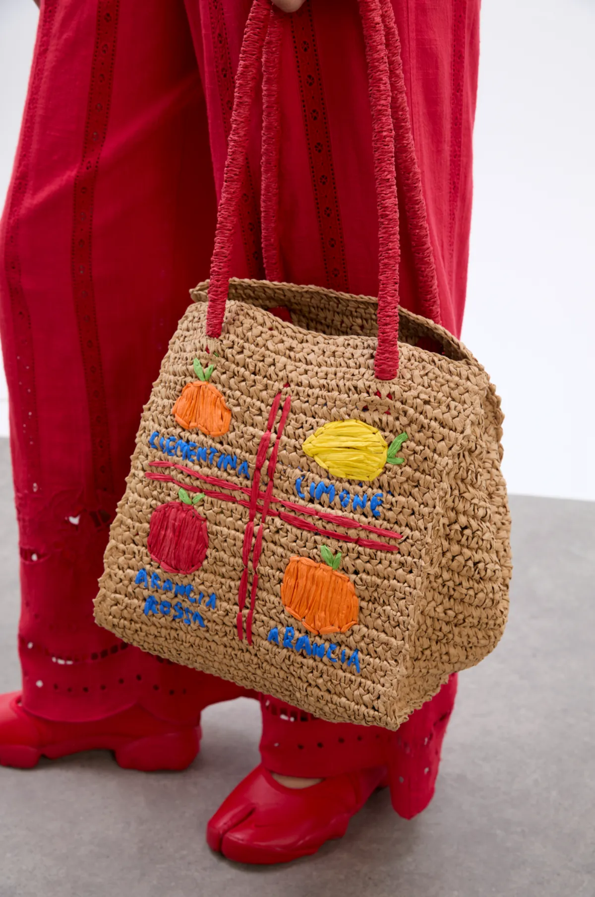 Fruity Raffia Bag Straw