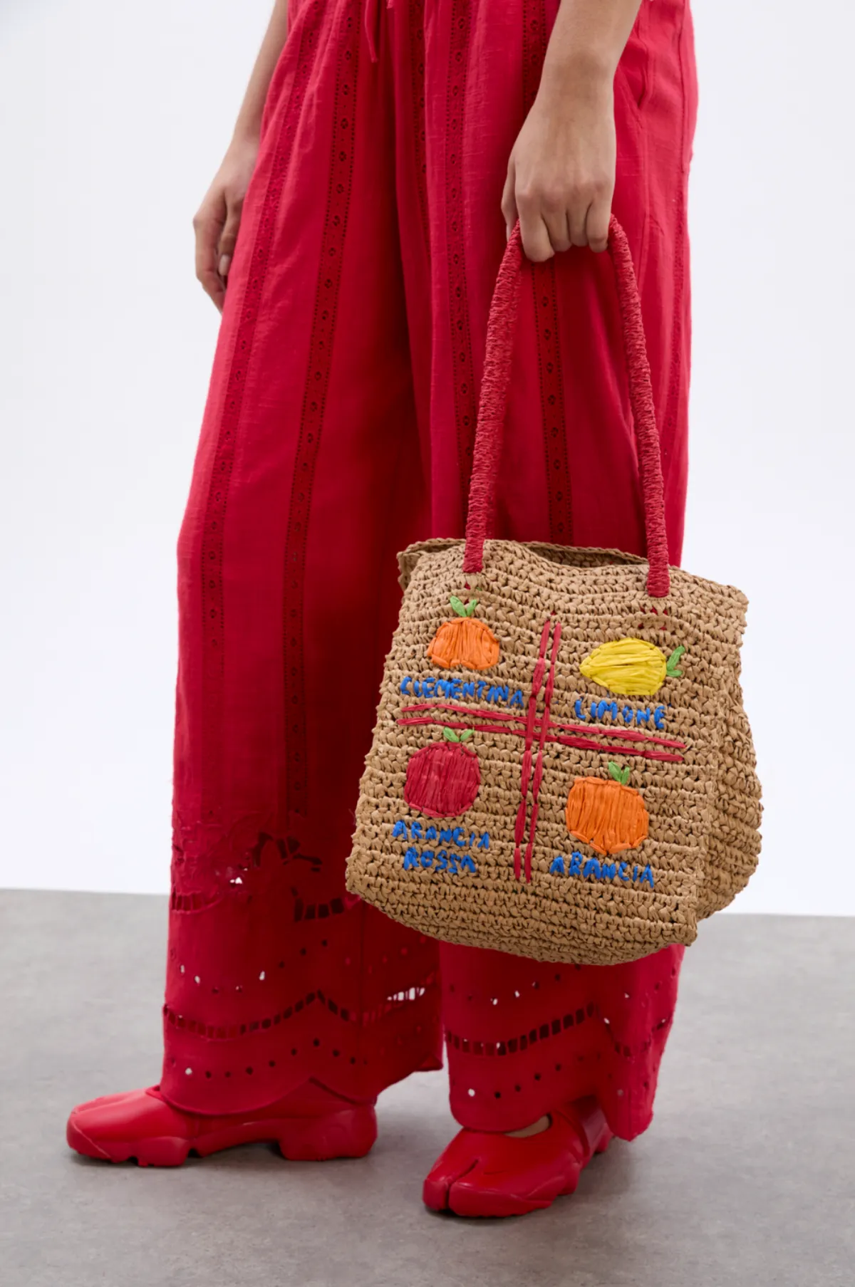 Fruity Raffia Bag Straw