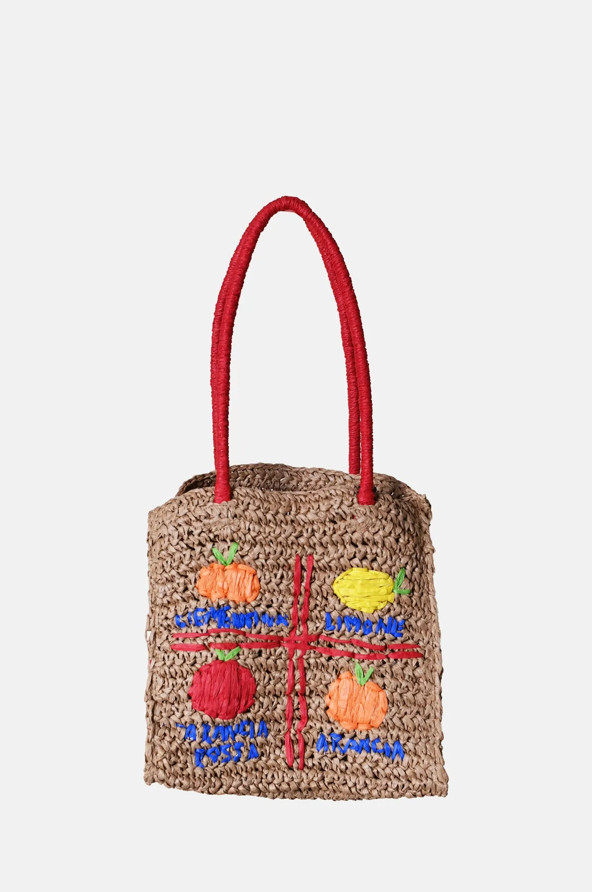 Fruity Raffia Bag Straw