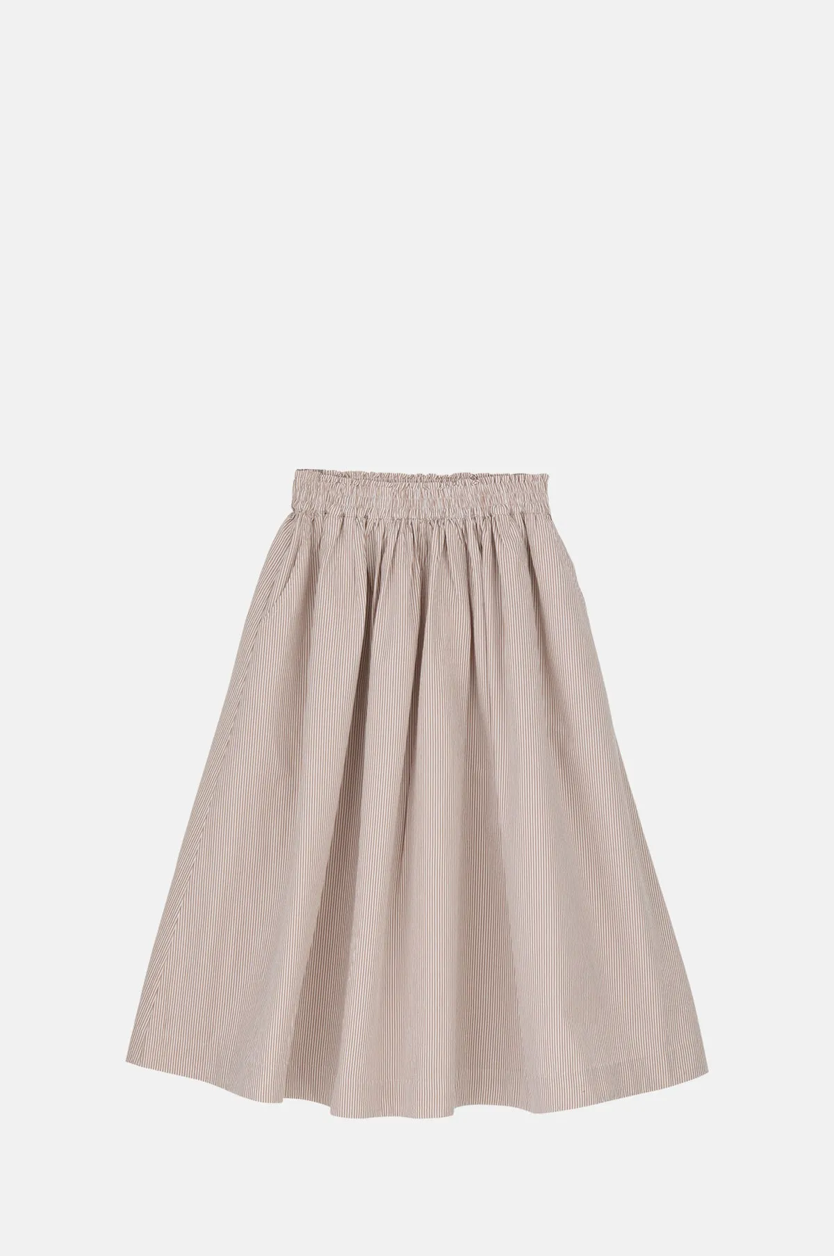 Ginny Skirt Warm Beige/White Stripe