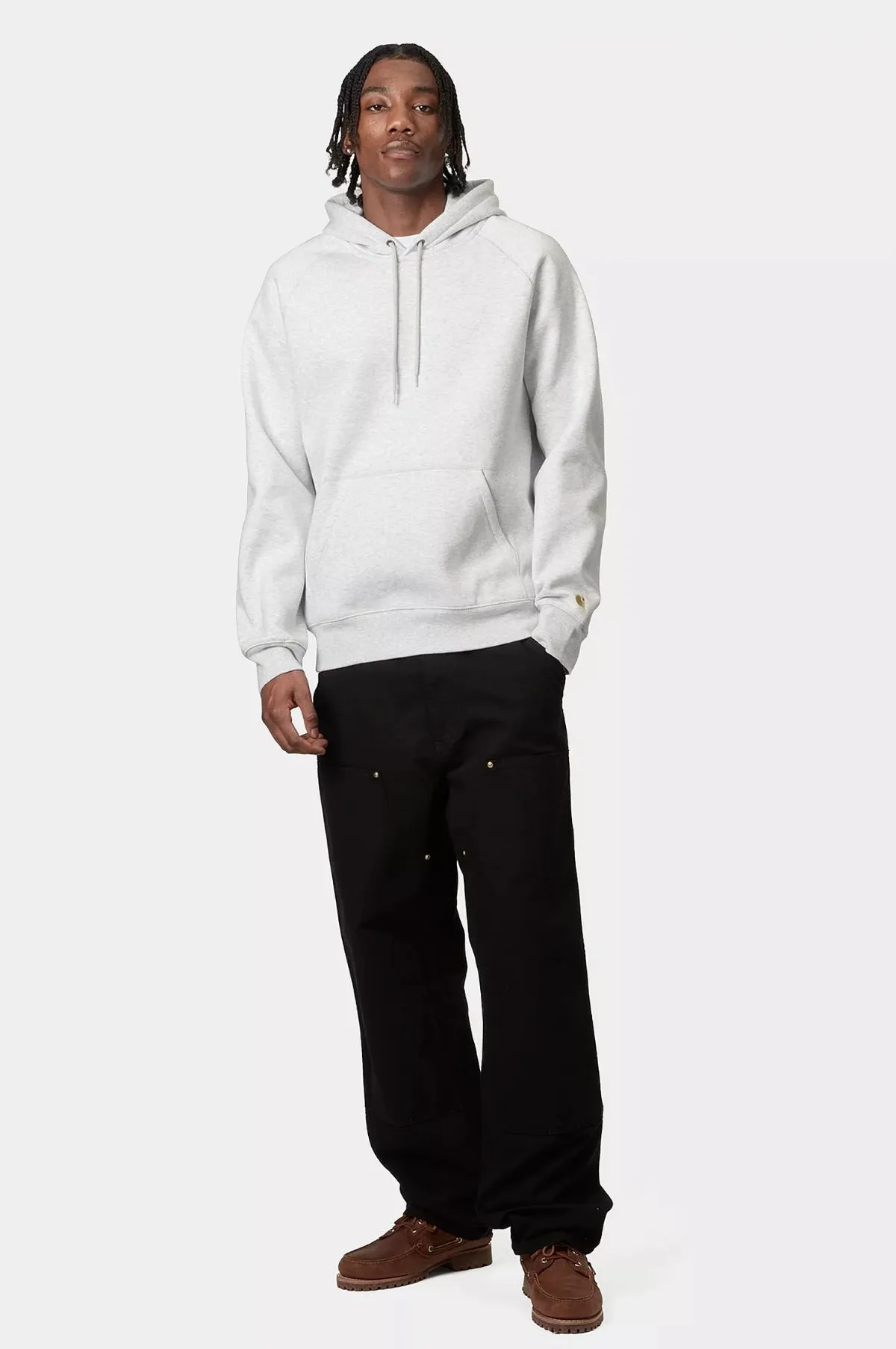 Hooded Chase Sweat Ash Heather/Gold