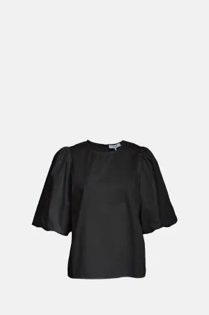 Joa Short Sleeve Blouse Black