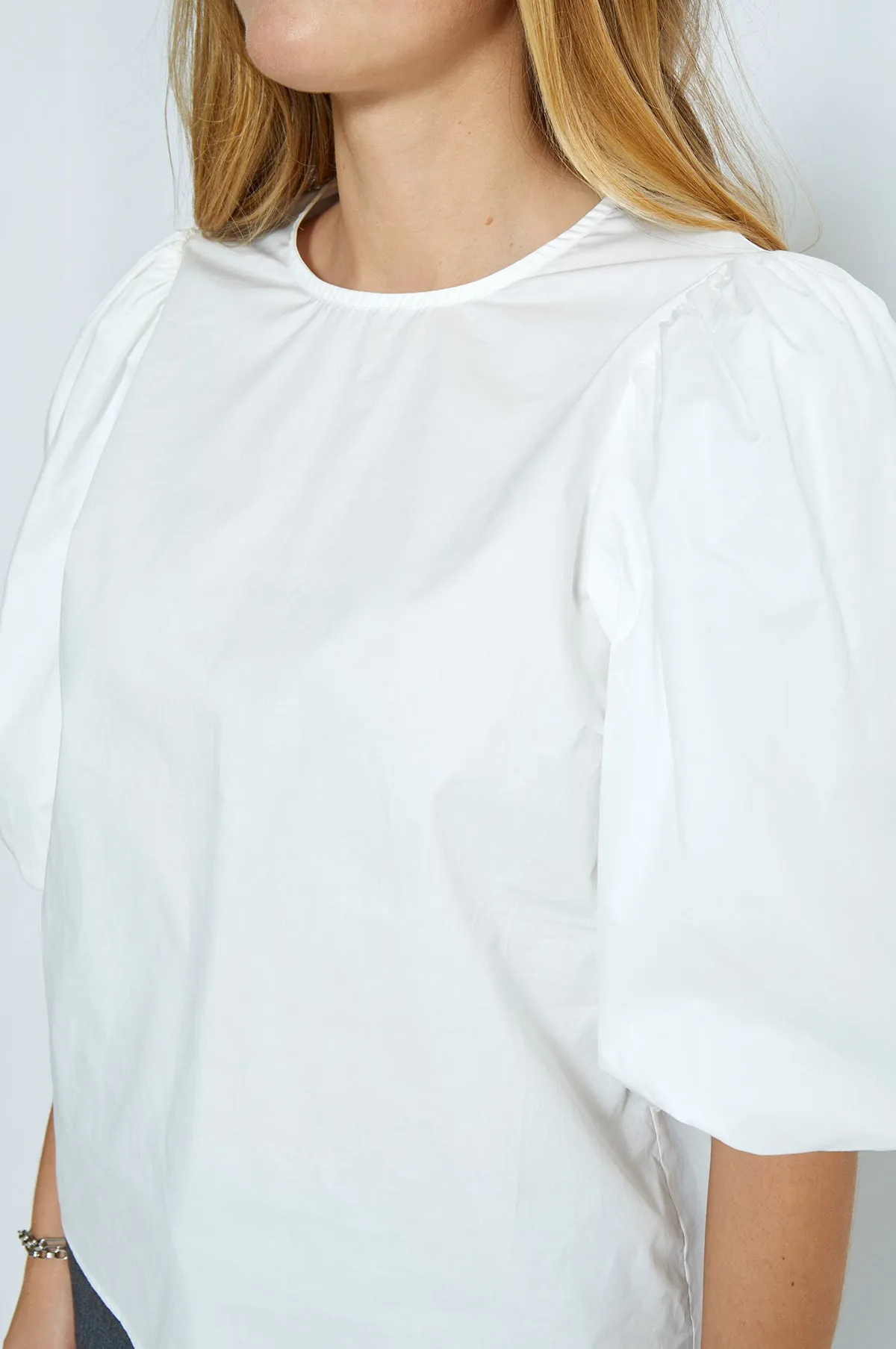 Joa Short Sleeve Blouse Cloud Dancer