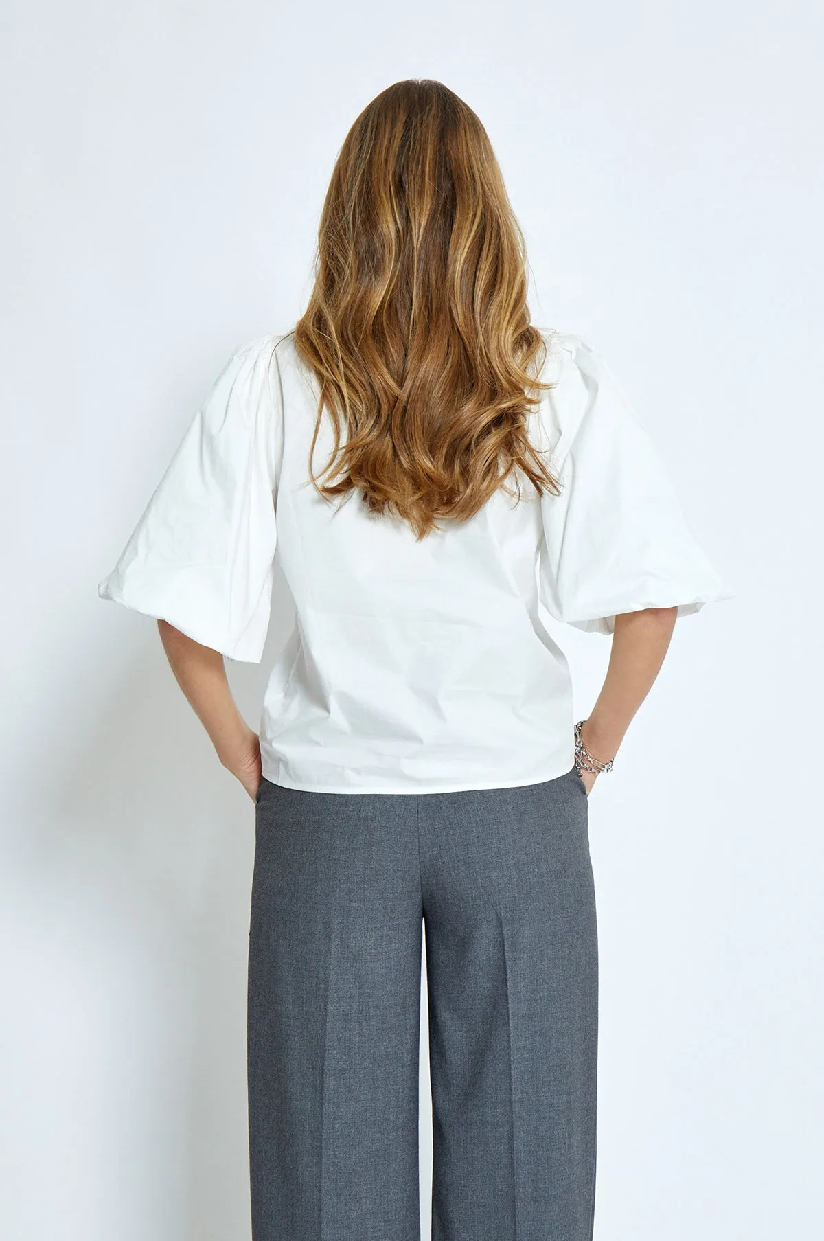 Joa Short Sleeve Blouse Cloud Dancer
