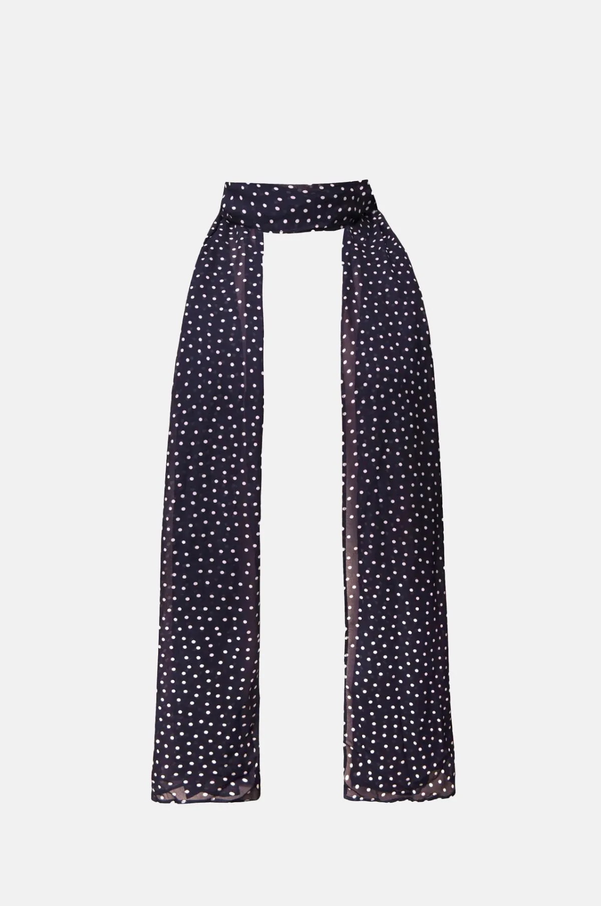 Julien Scarf Mini Polka Dot Navy