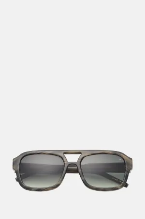Kaya Sunglasses Striped Horn