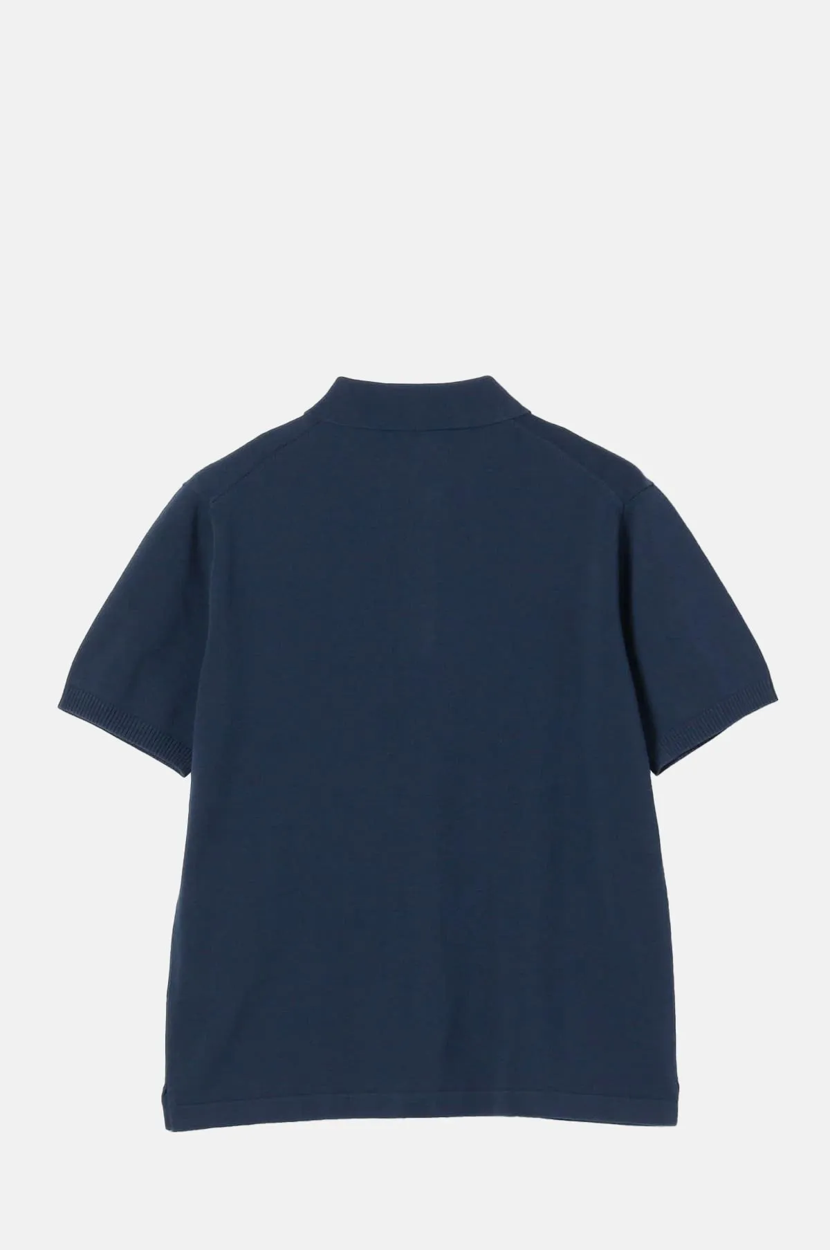 Knit Polo S/S 12G Navy