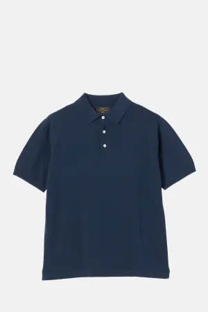 Knit Polo S/S 12G Navy