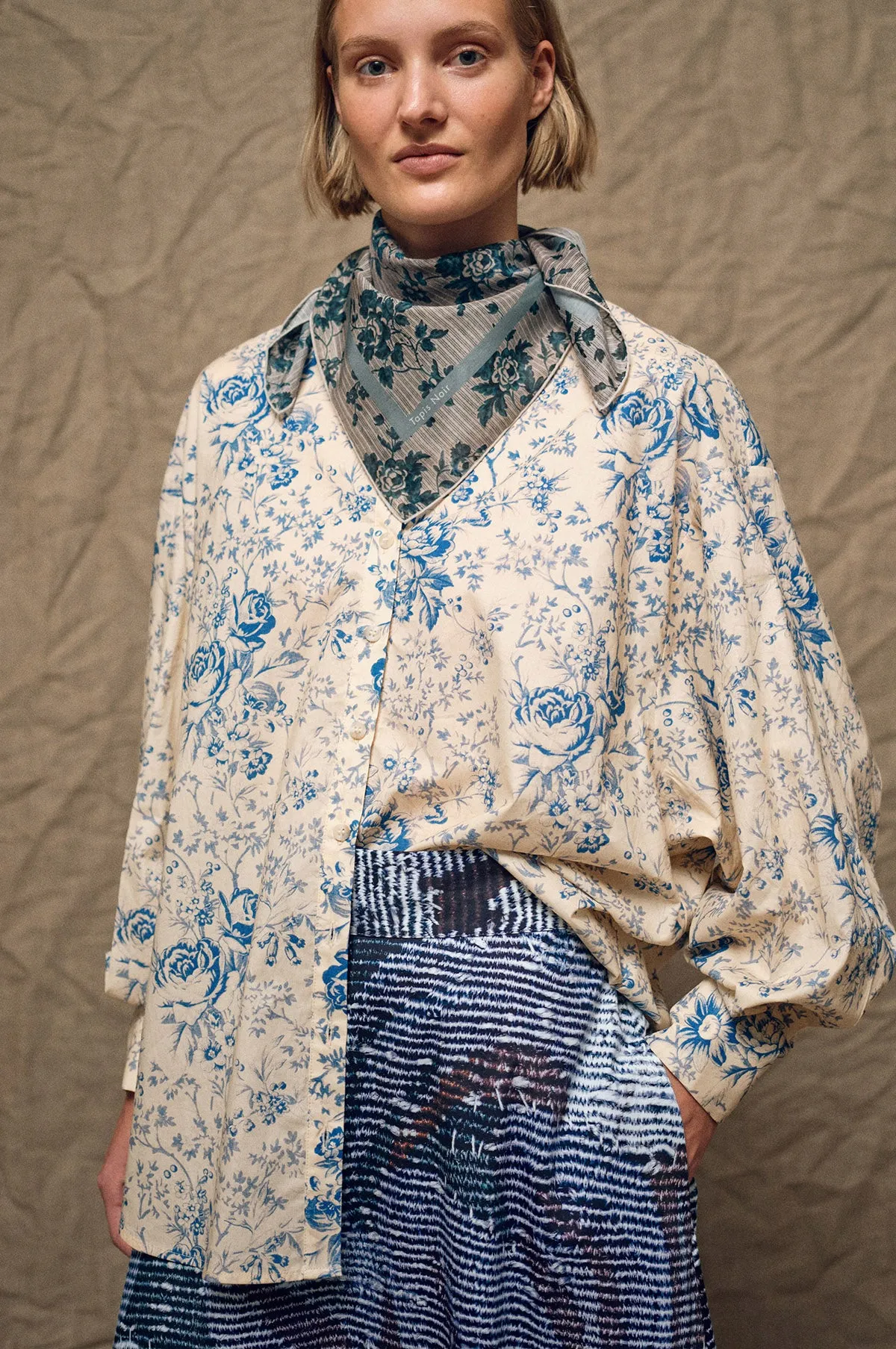 Light Blue Stripe Scarf
