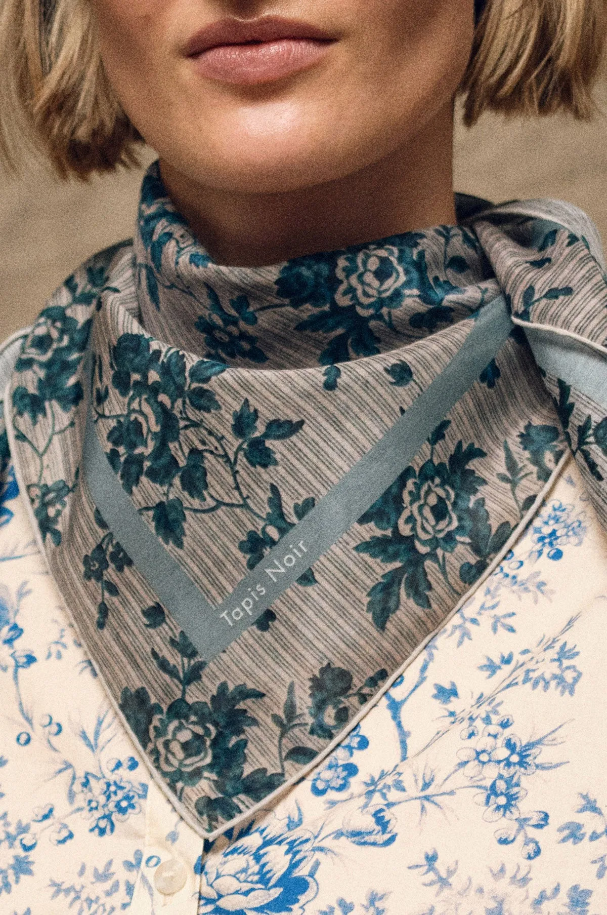 Light Blue Stripe Scarf