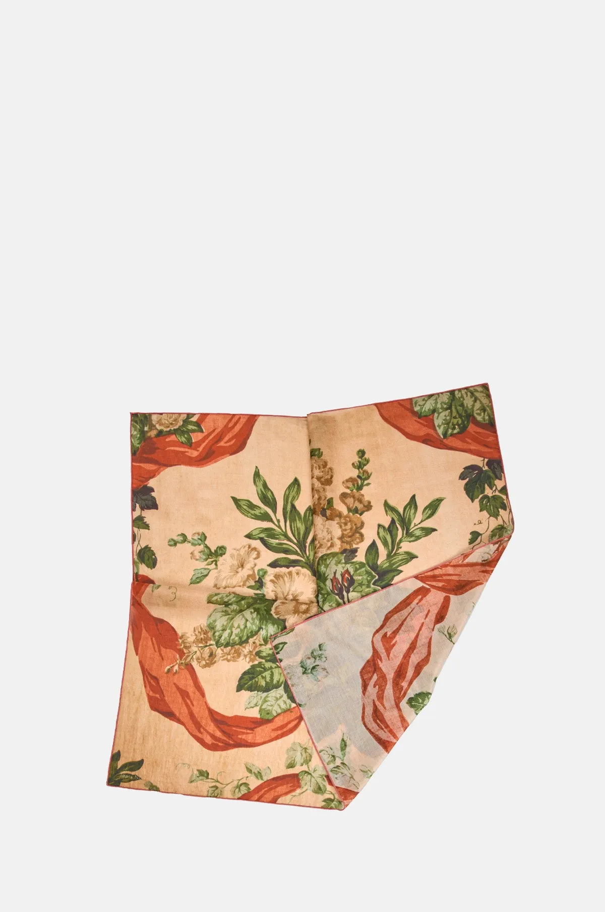 Light Bouquet Scarf Beige