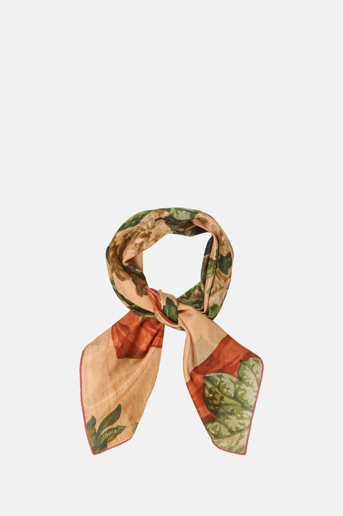 Light Bouquet Scarf Beige