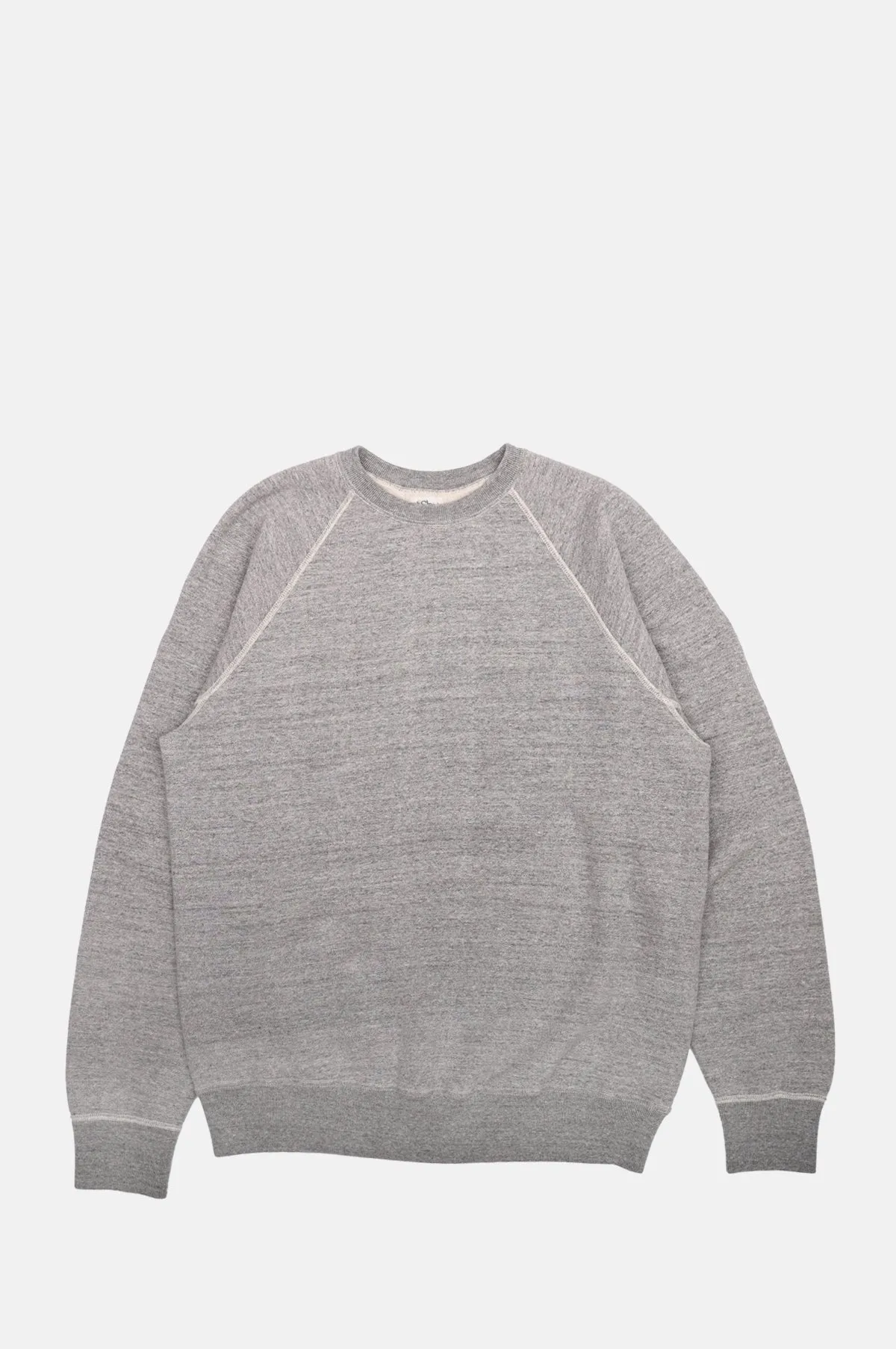 Loop Wheel Crew Neck Sweatshirt Heather Grey