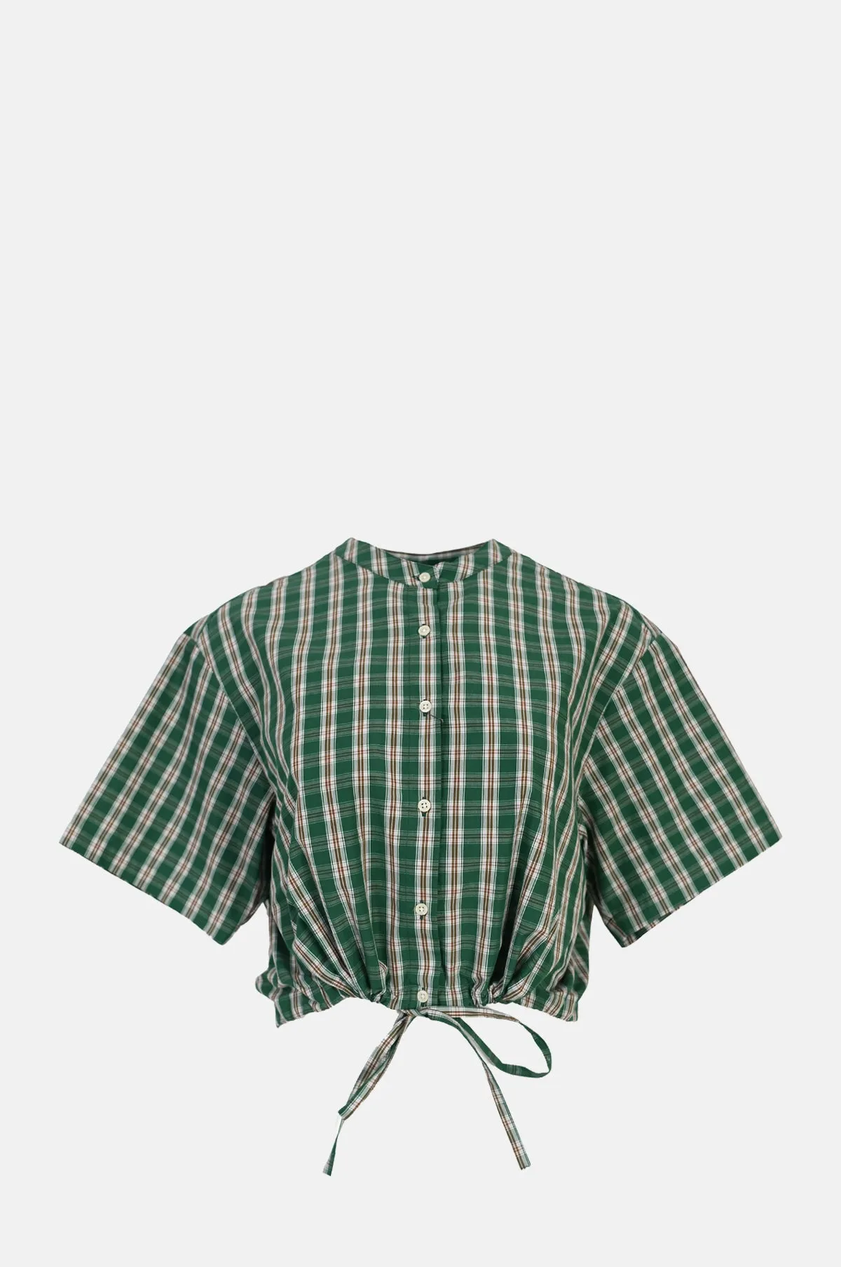 Luna Top Green Check
