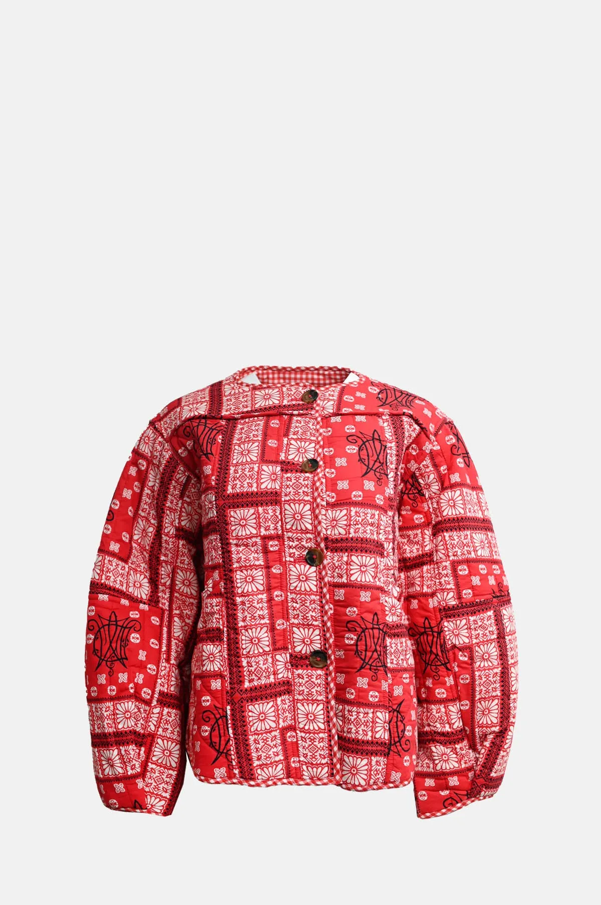 Macy Jacket Red Bandana