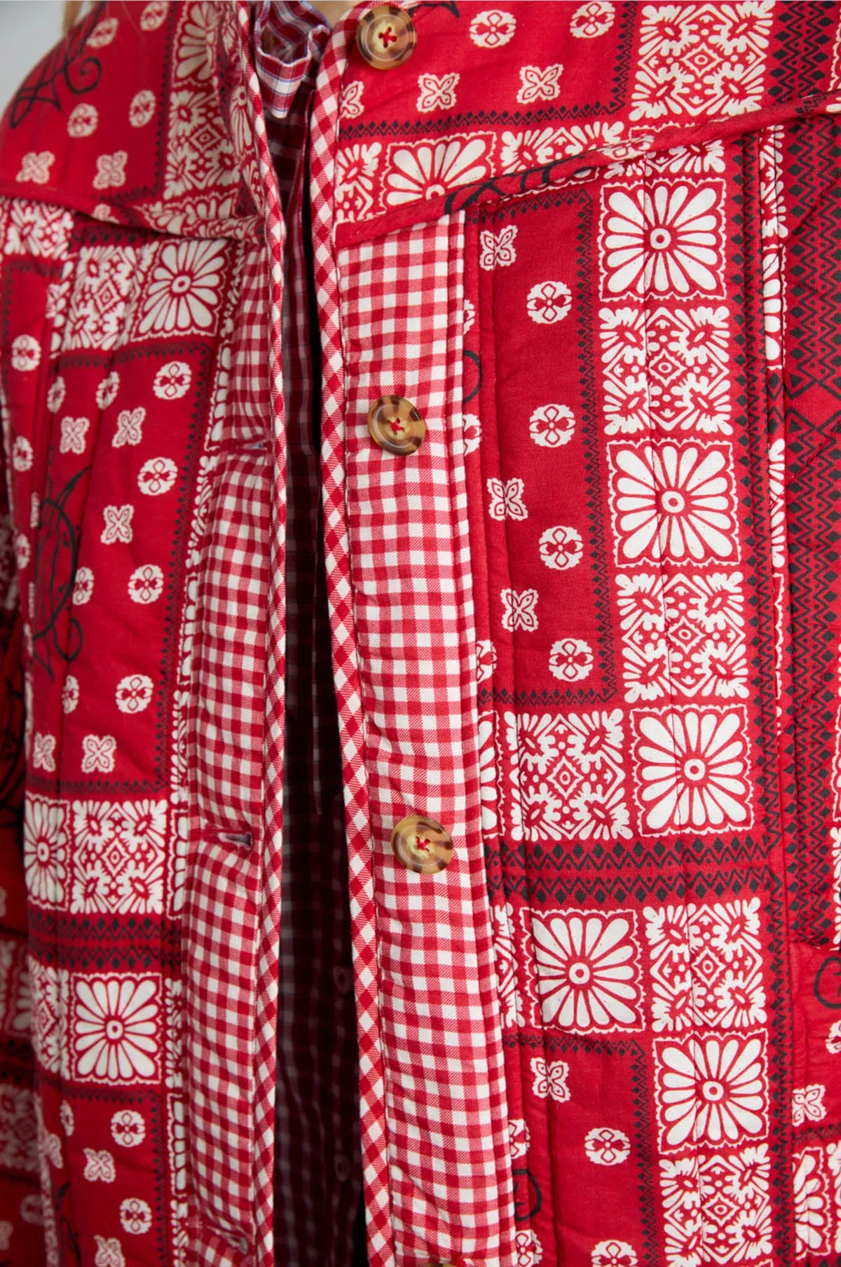 Macy Jacket Red Bandana