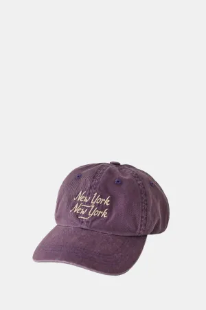 New York New York Script Cap Purple
